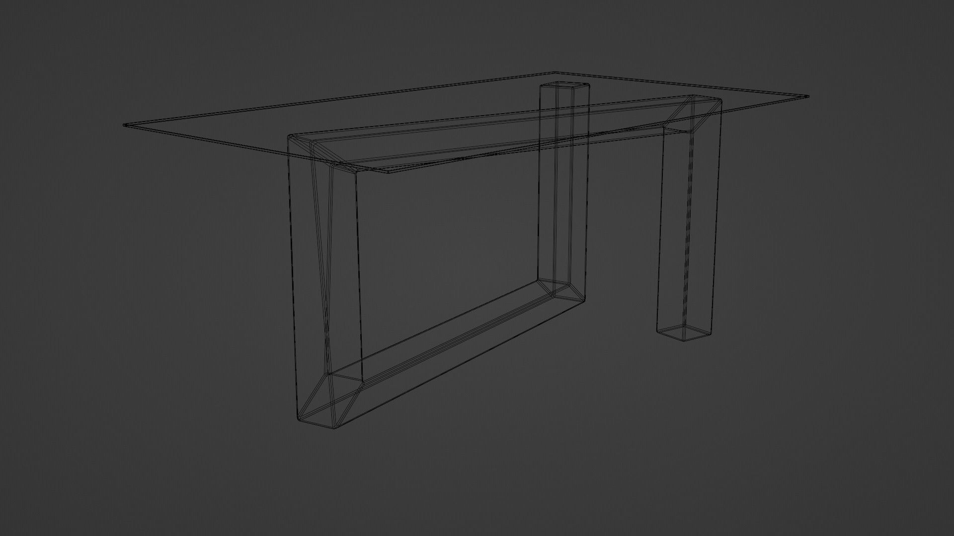 Table ID001 Low-poly 3D model_7