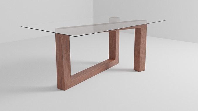 Table ID001 Low-poly 3D model