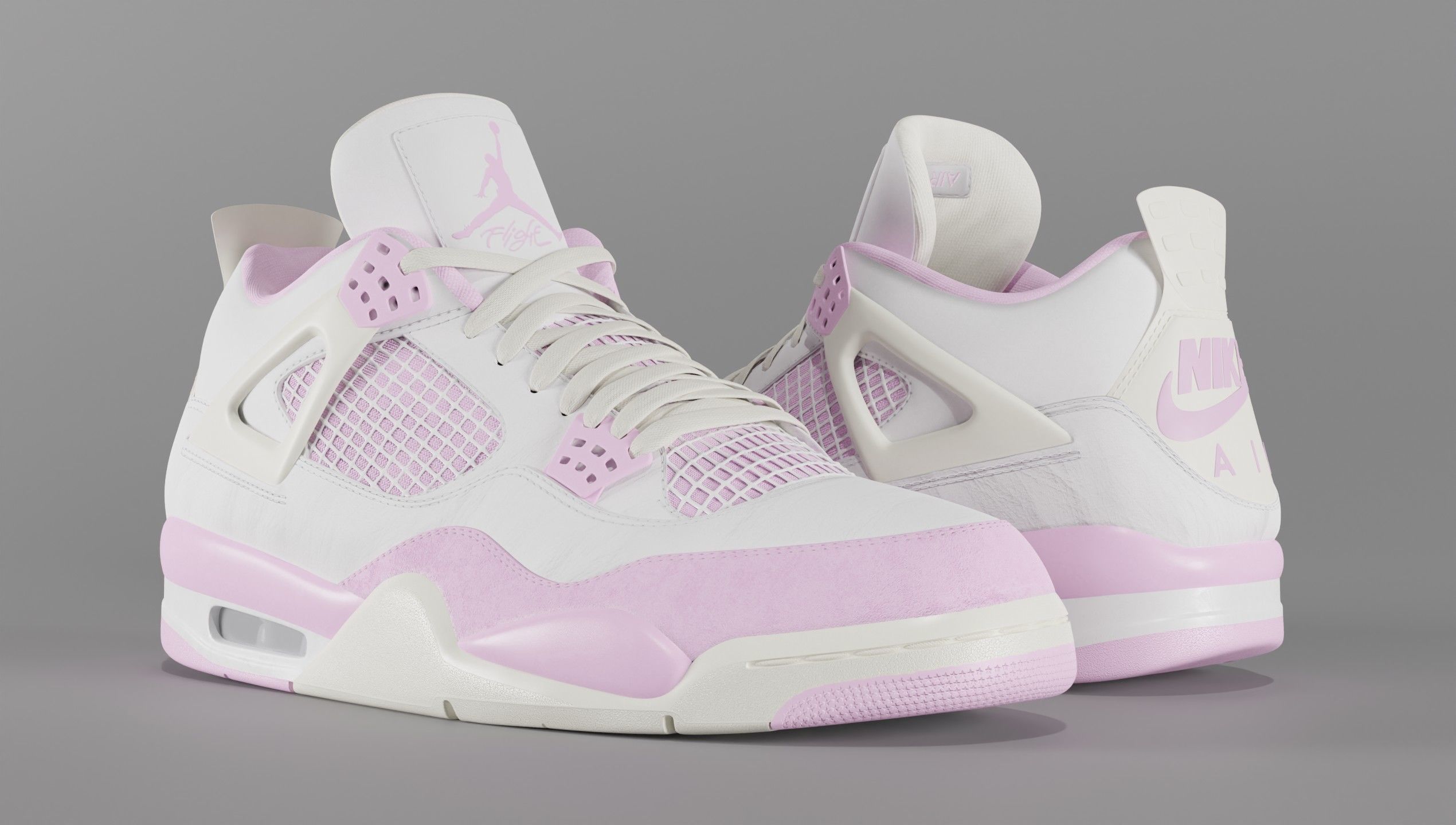 Jordan 4 Nike Air Pack  3D Model Collection_14