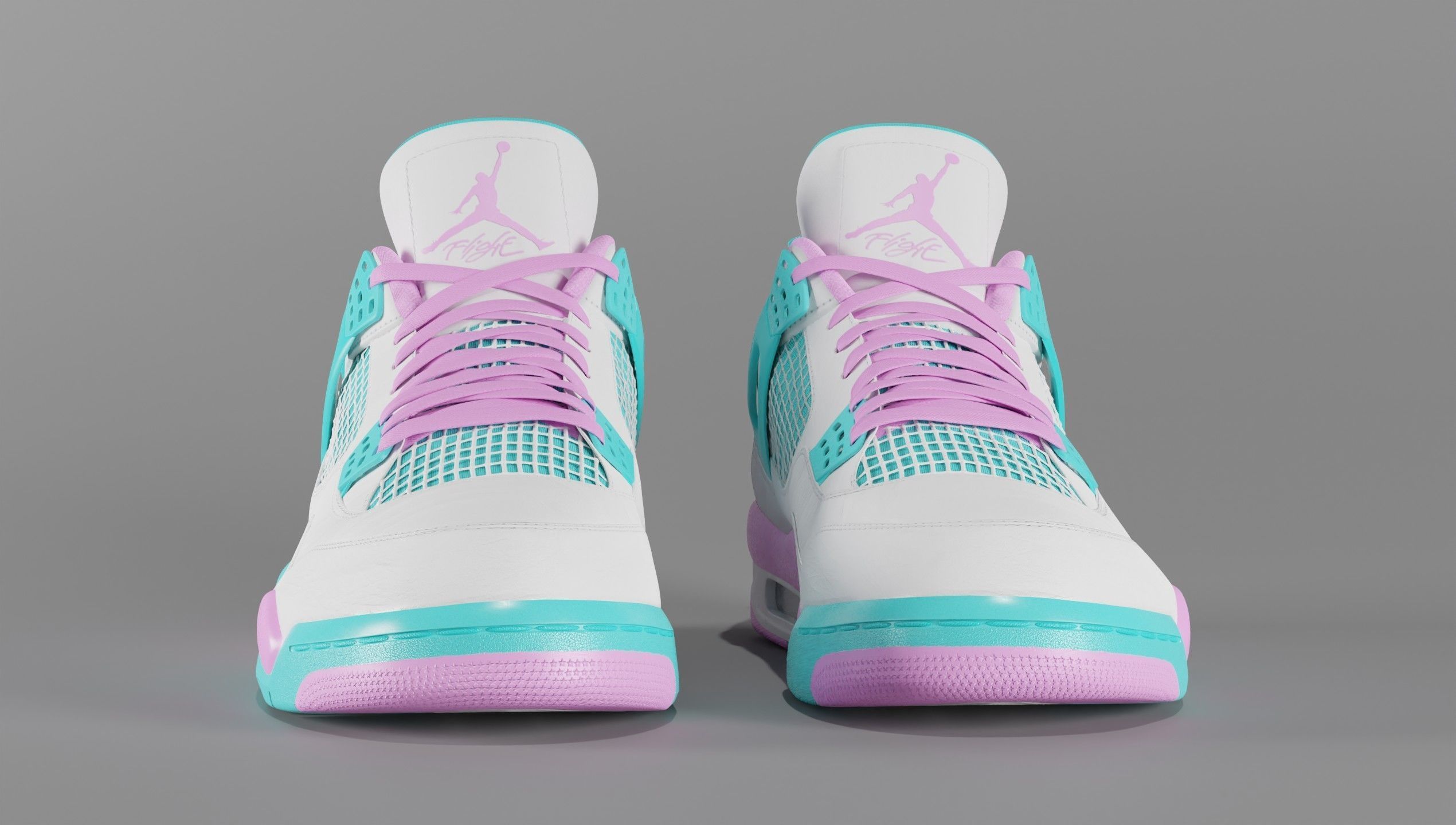 Jordan 4 Nike Air Pack  3D Model Collection_15