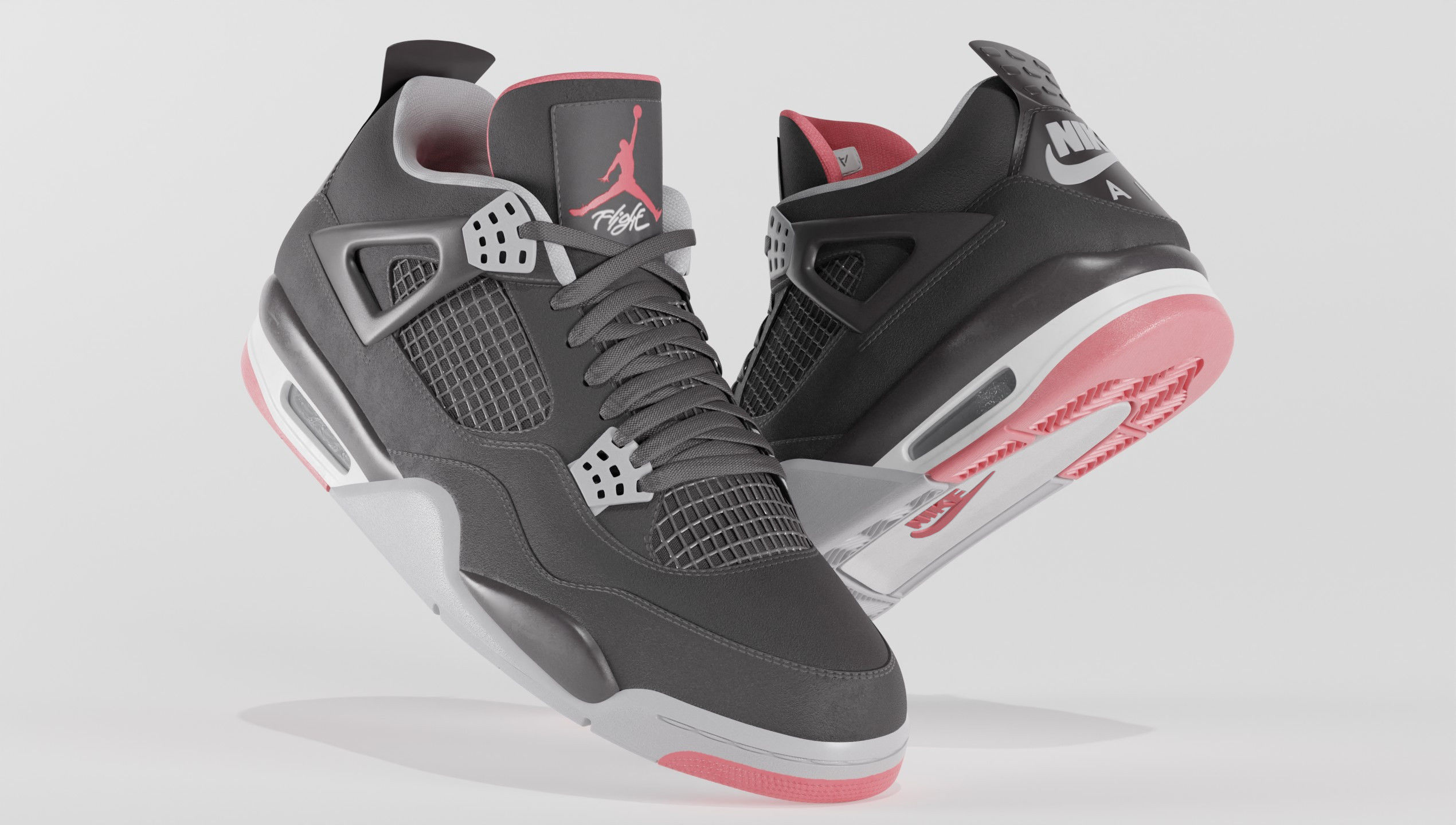 Jordan 4 Nike Air Pack  3D Model Collection_9