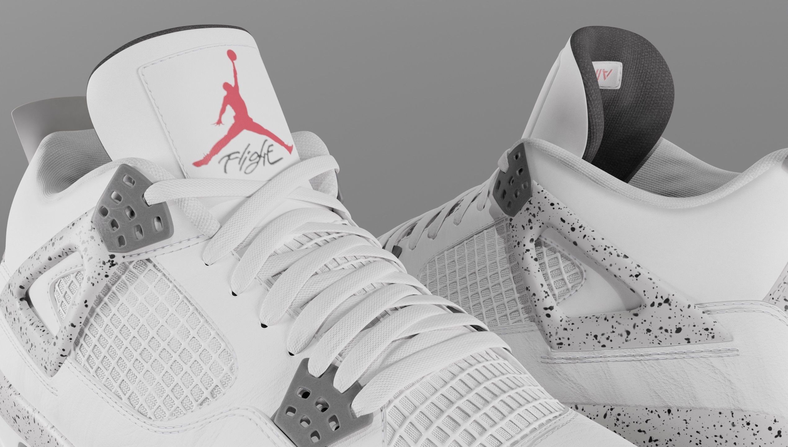 Jordan 4 Retro Complete Pack 3D Model Collection_49