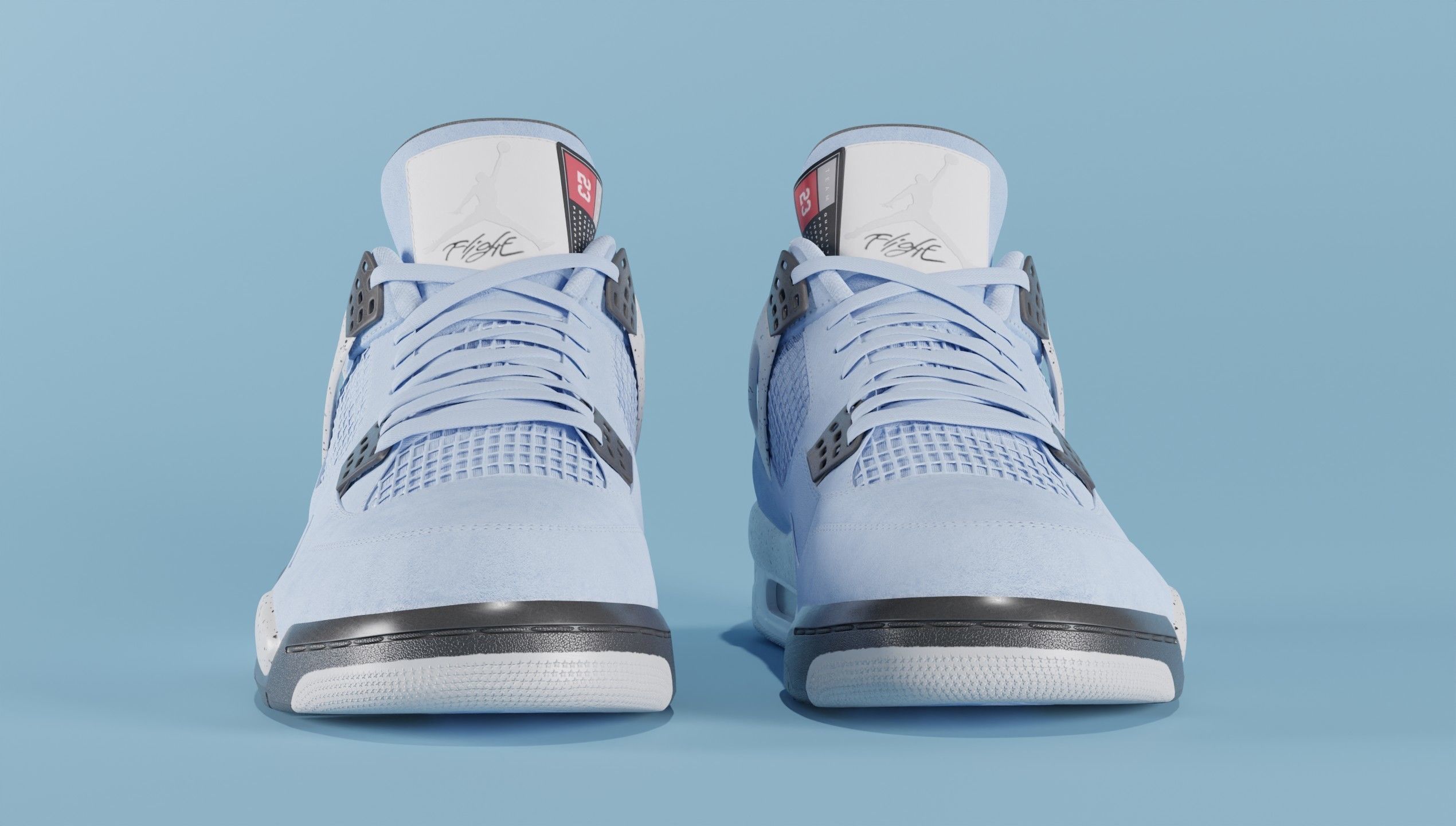 Jordan 4 Retro Complete Pack 3D Model Collection_44