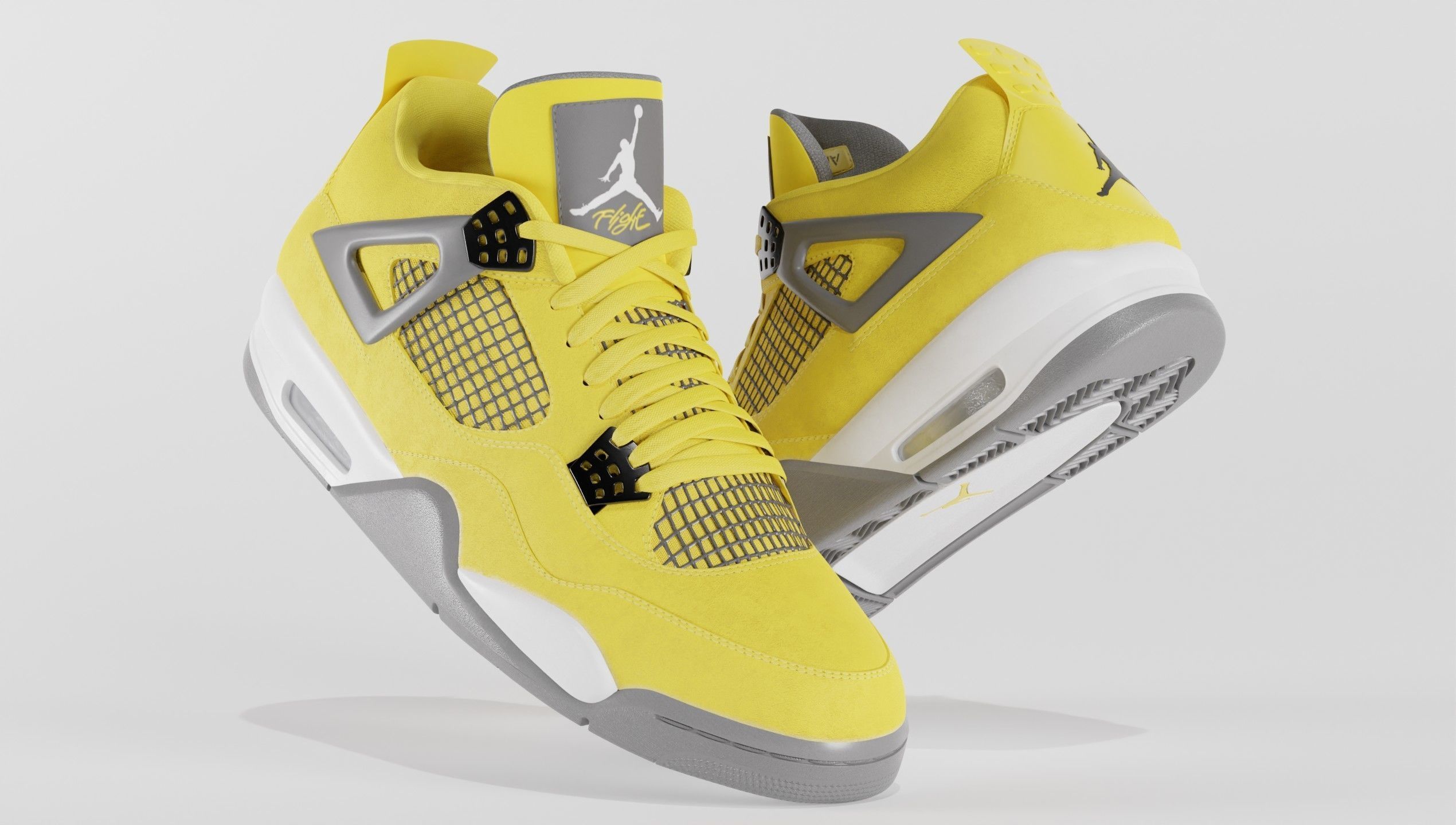 Jordan 4 Retro Complete Pack 3D Model Collection_33