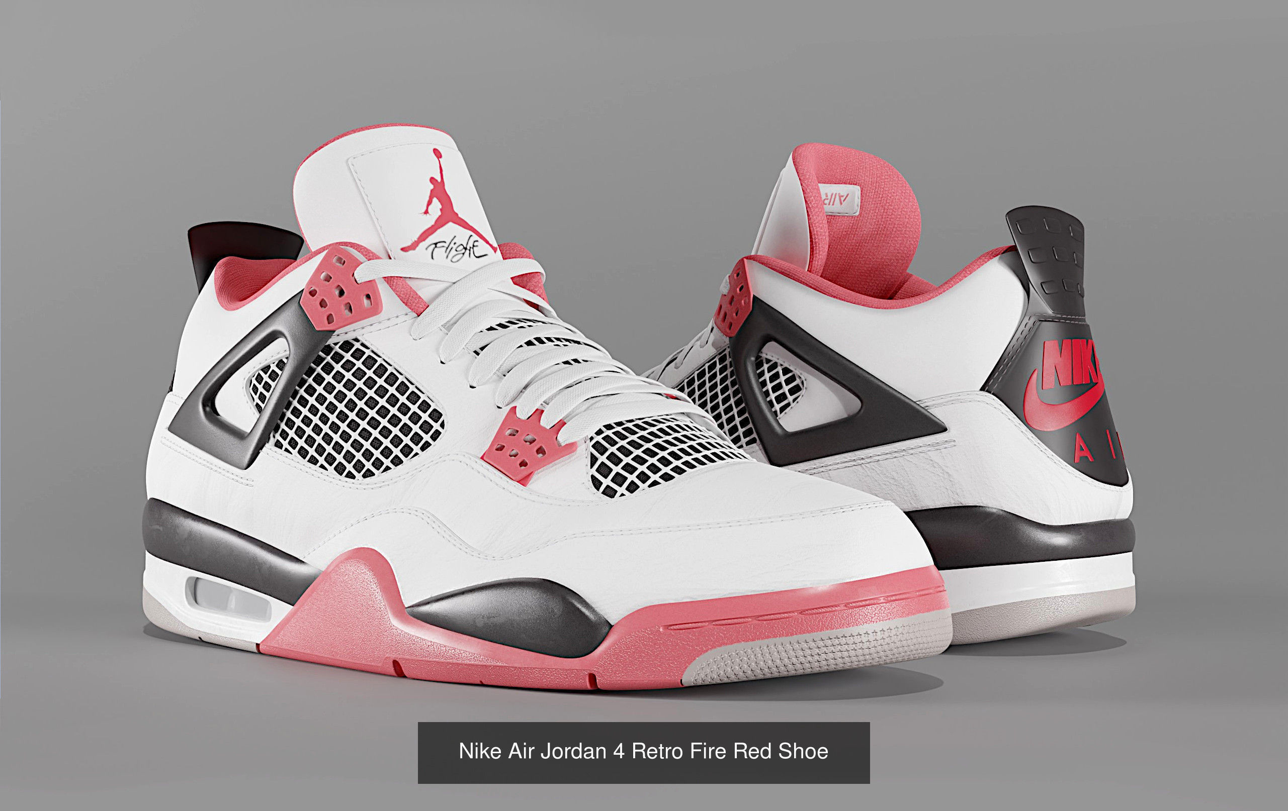 Jordan 4 Retro Complete Pack 3D Model Collection_9