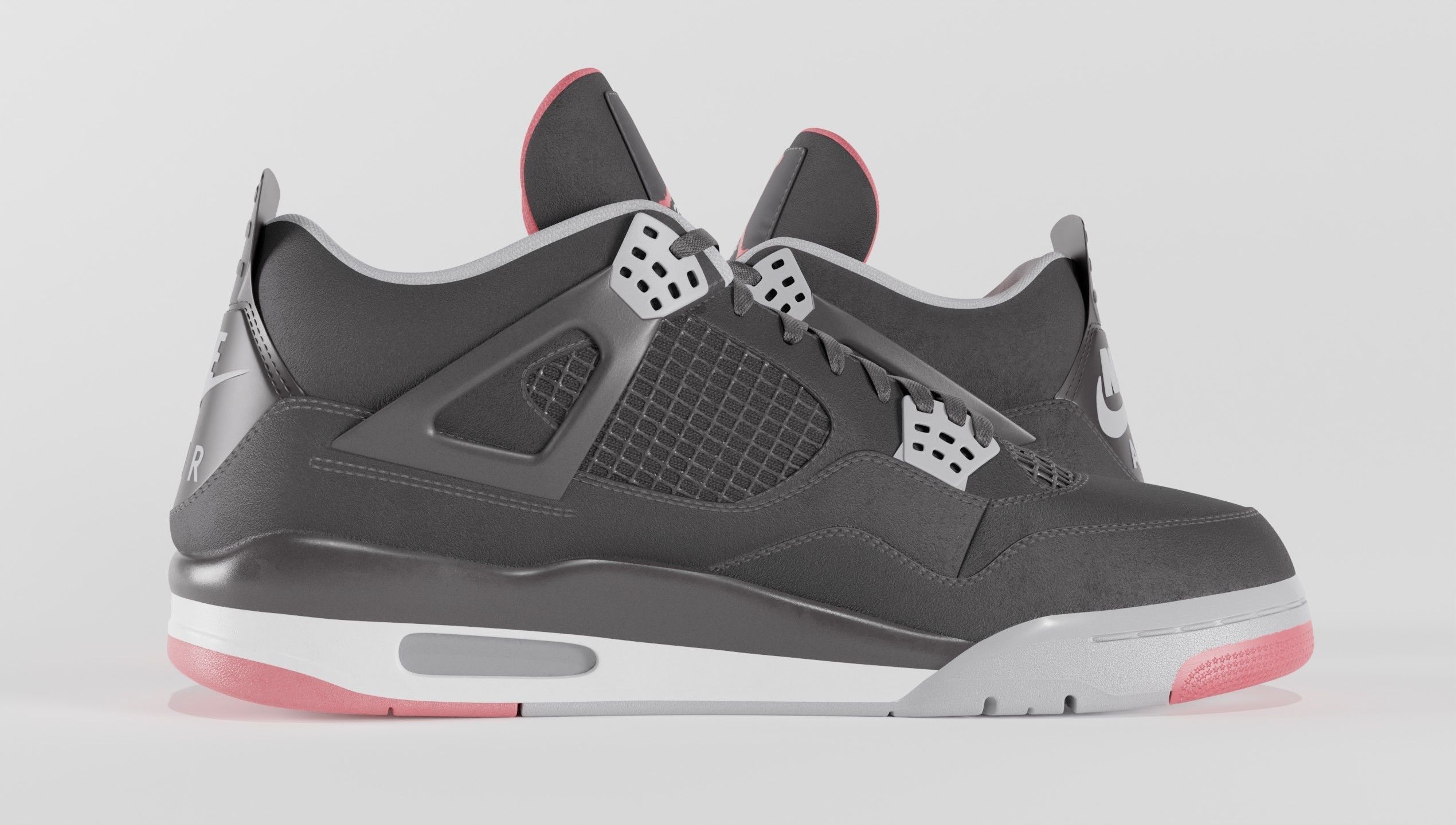 Jordan 4 Retro Complete Pack 3D Model Collection_45