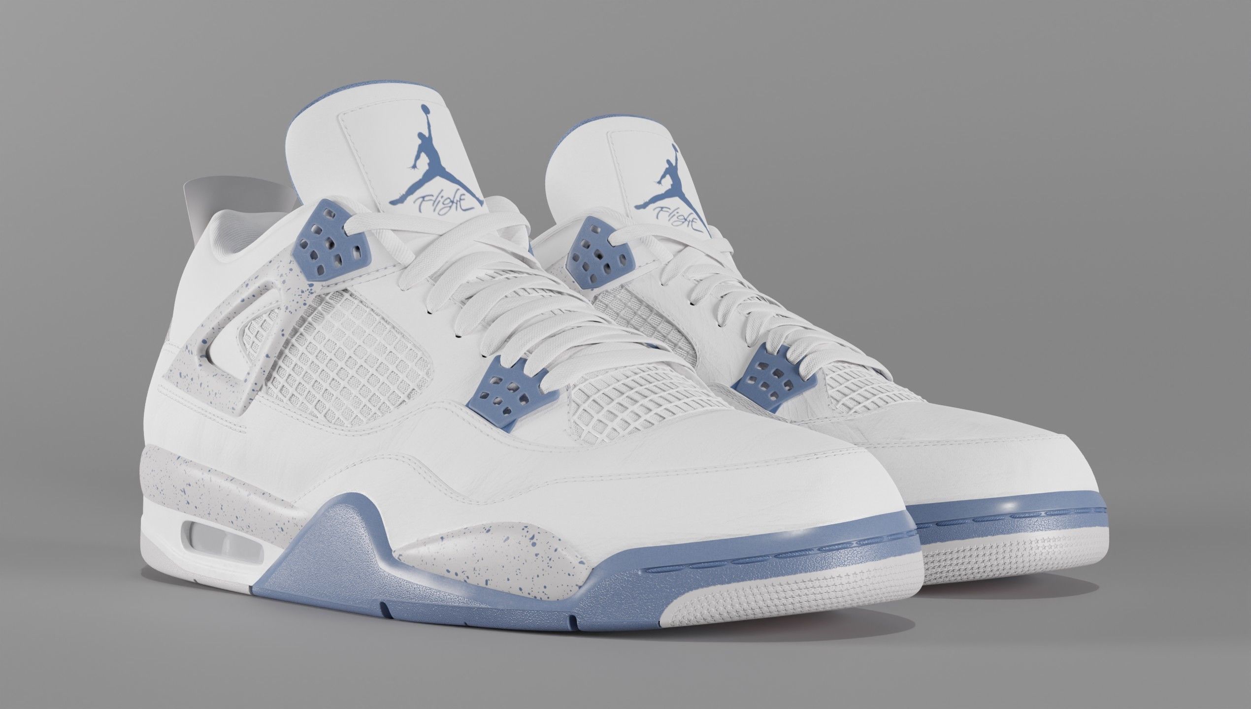Jordan 4 Retro Complete Pack 3D Model Collection_53