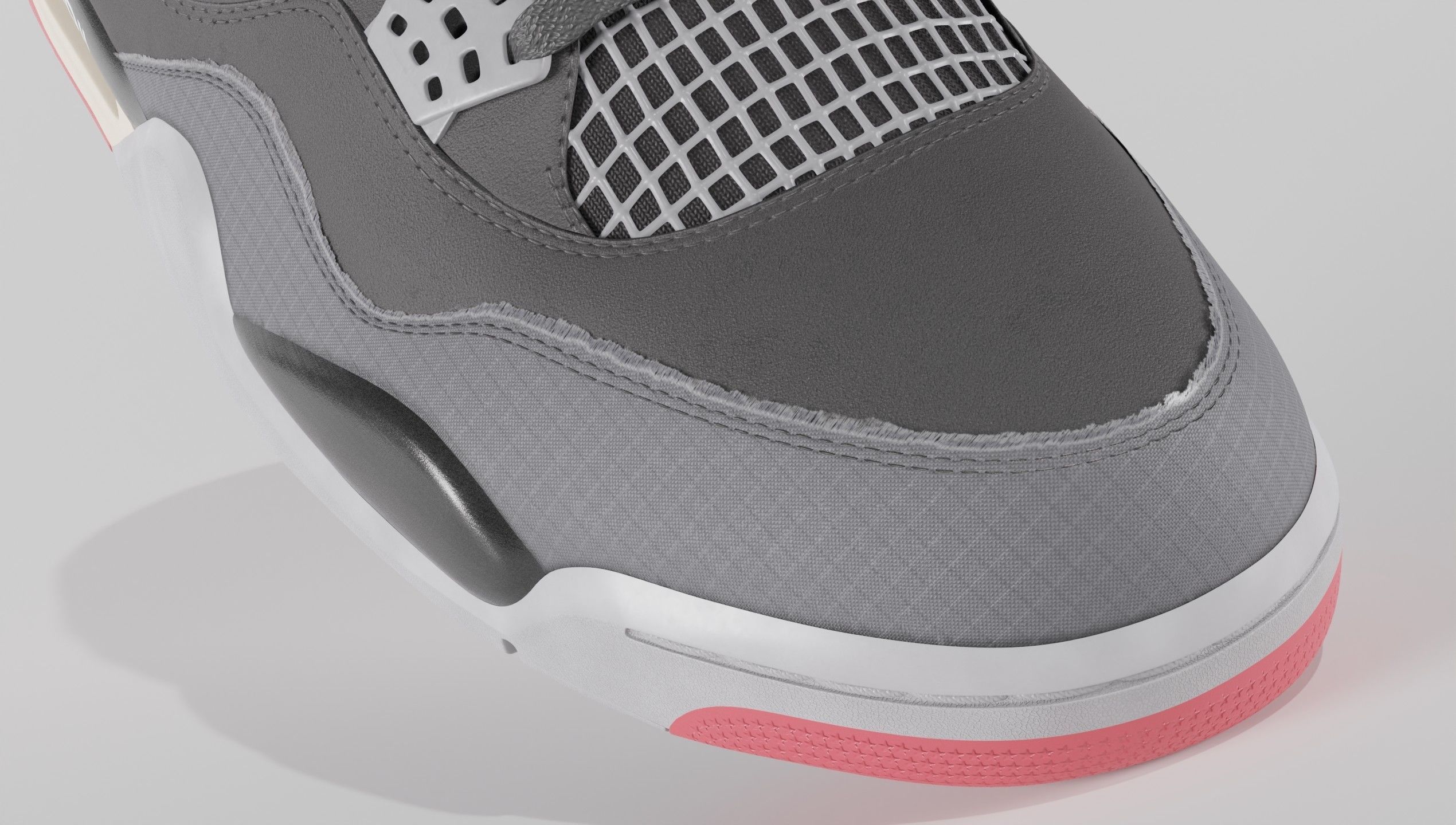 Jordan 4 Retro Complete Pack 3D Model Collection_37