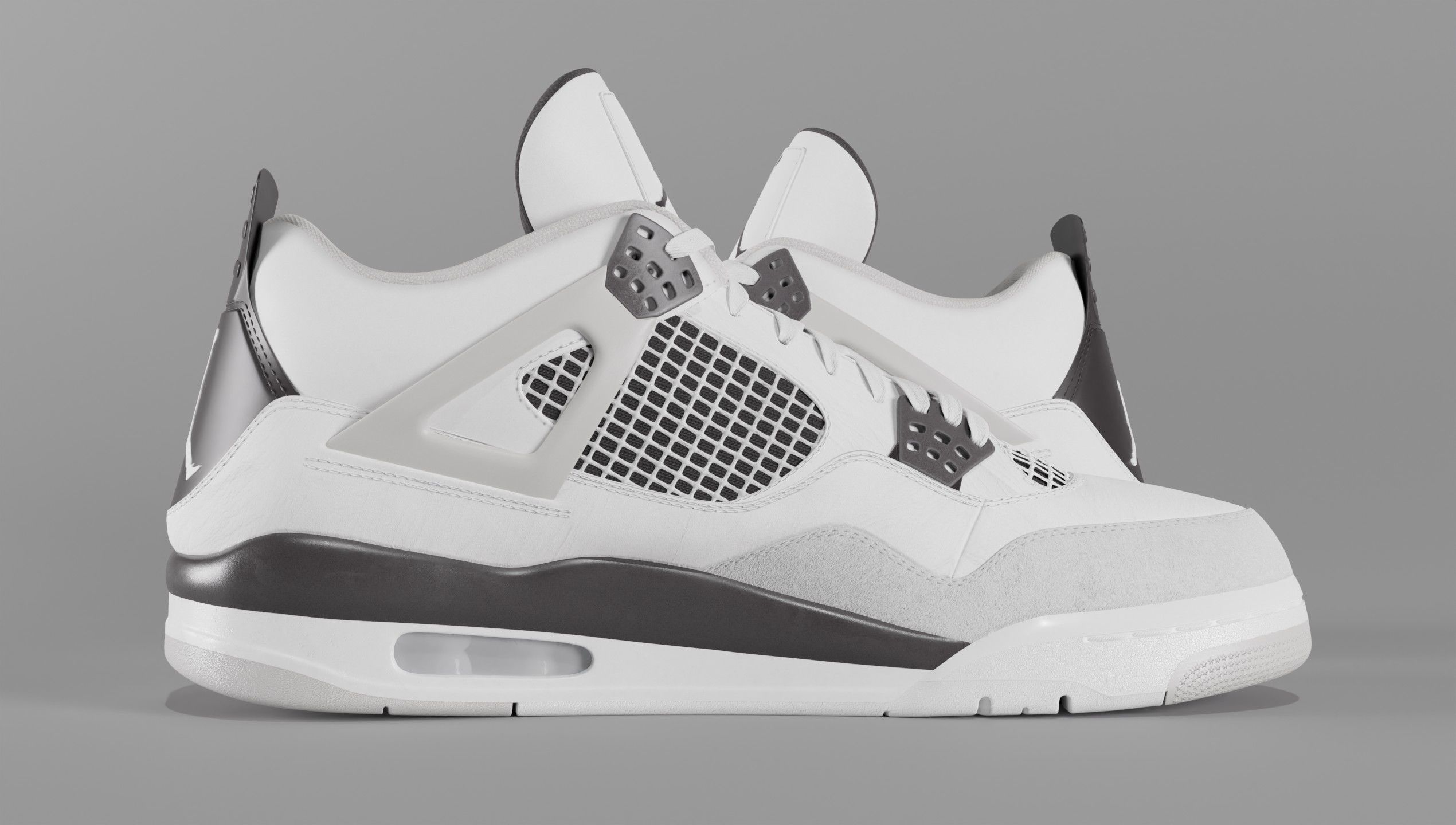 Jordan 4 Retro Complete Pack 3D Model Collection_42