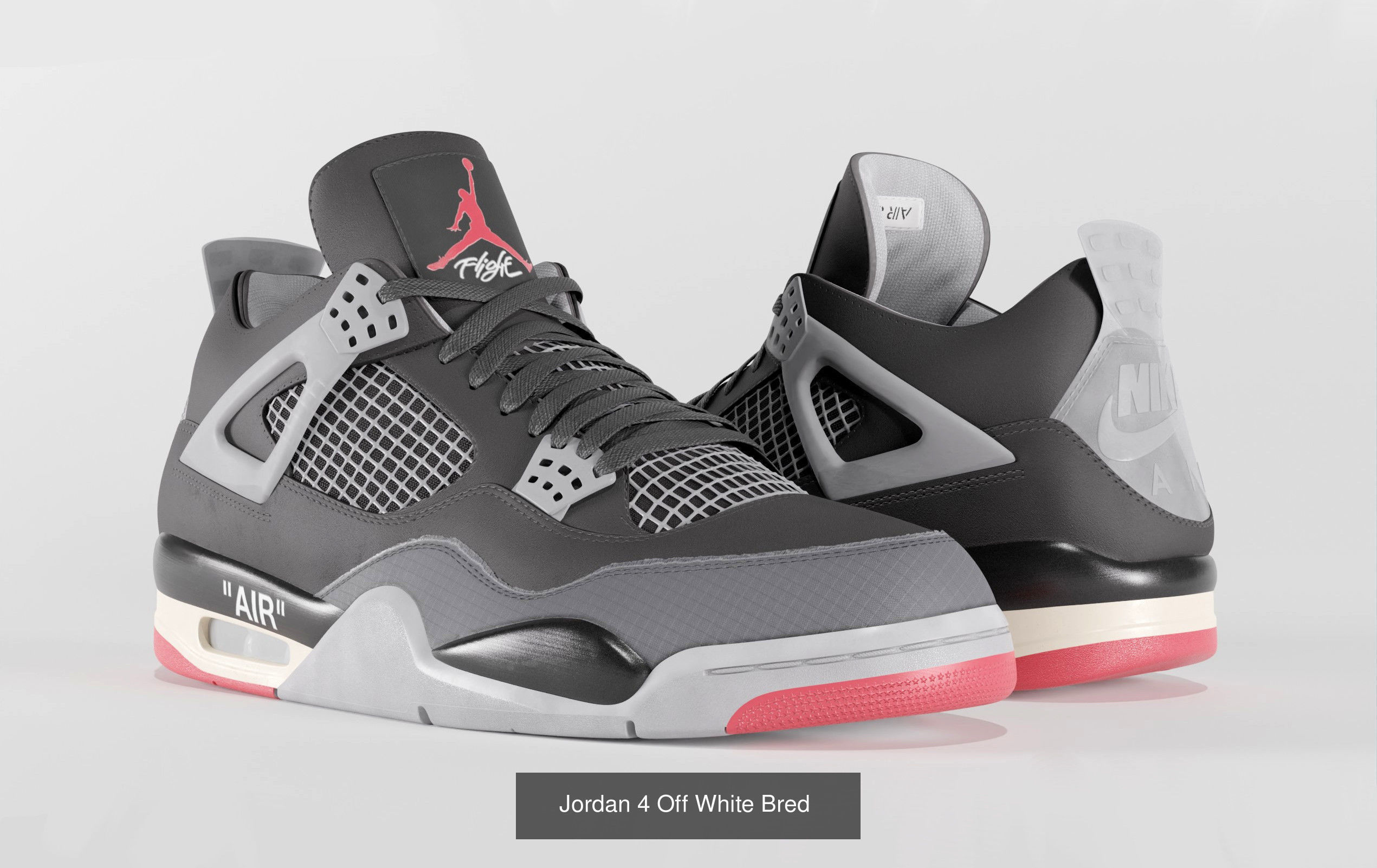 Jordan 4 Retro Complete Pack 3D Model Collection_11