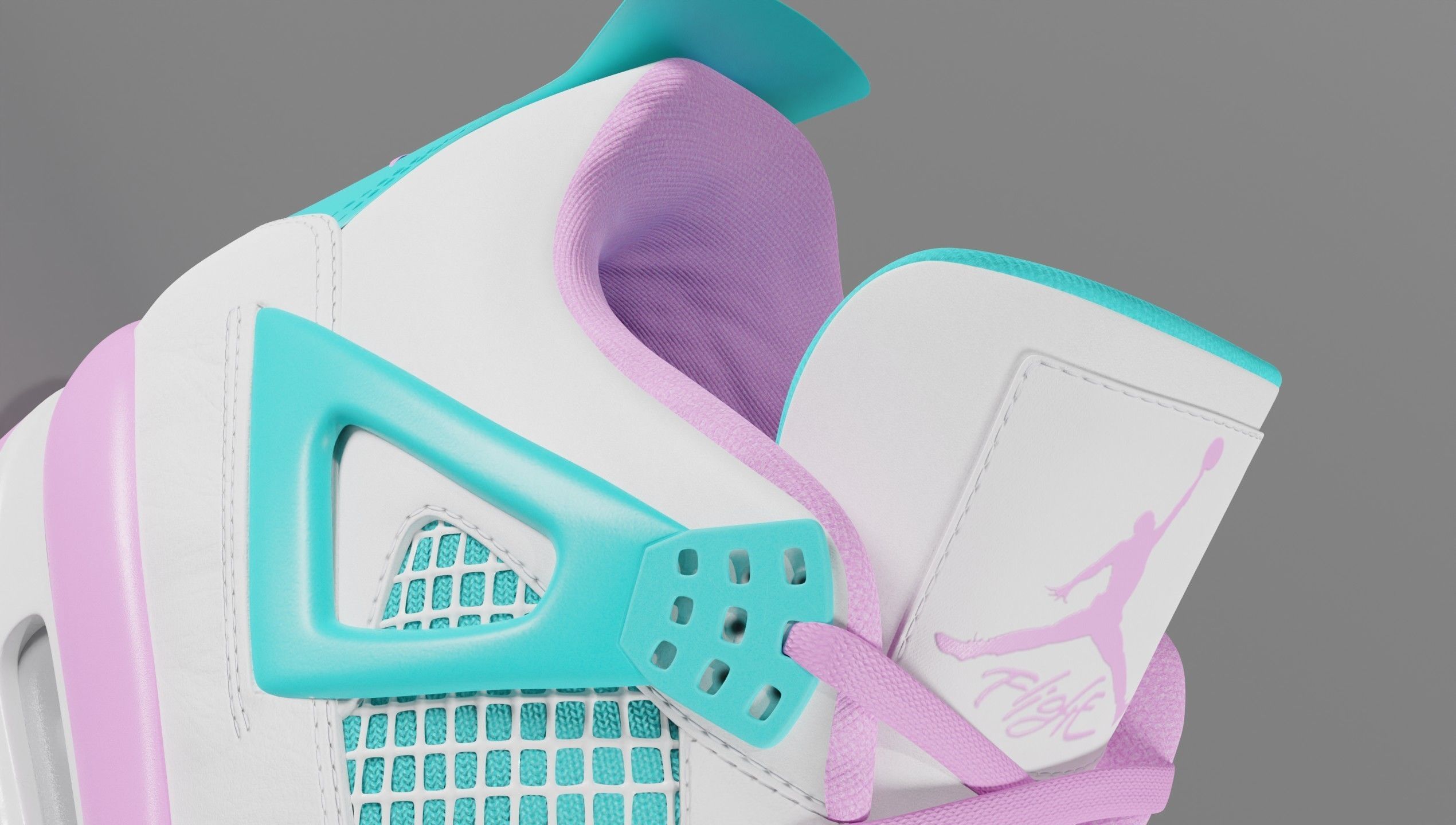 Jordan 4 Retro Complete Pack 3D Model Collection_52