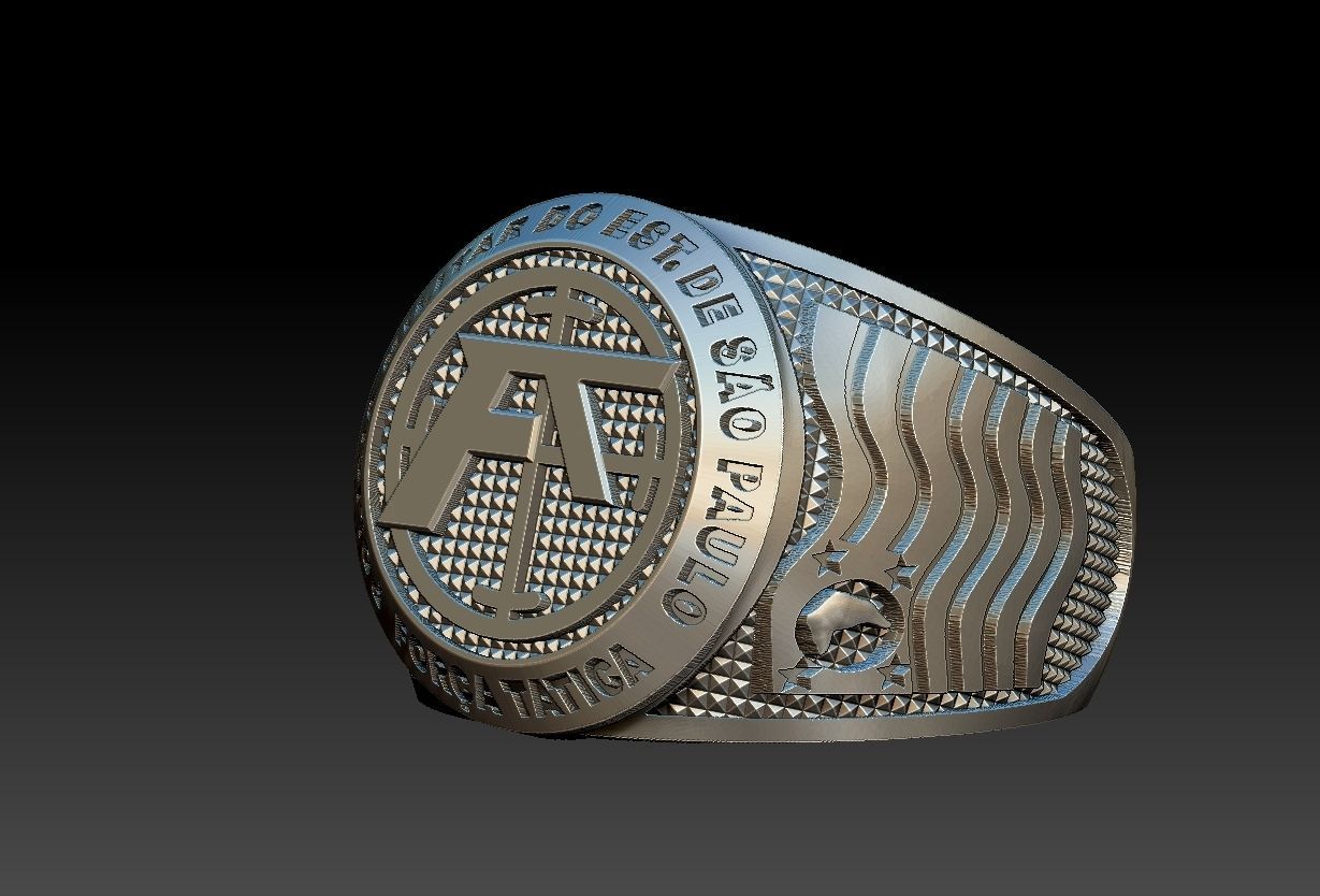 Policia Militar de Sao Paulo - Forca Tatica Ring 3D print model_11