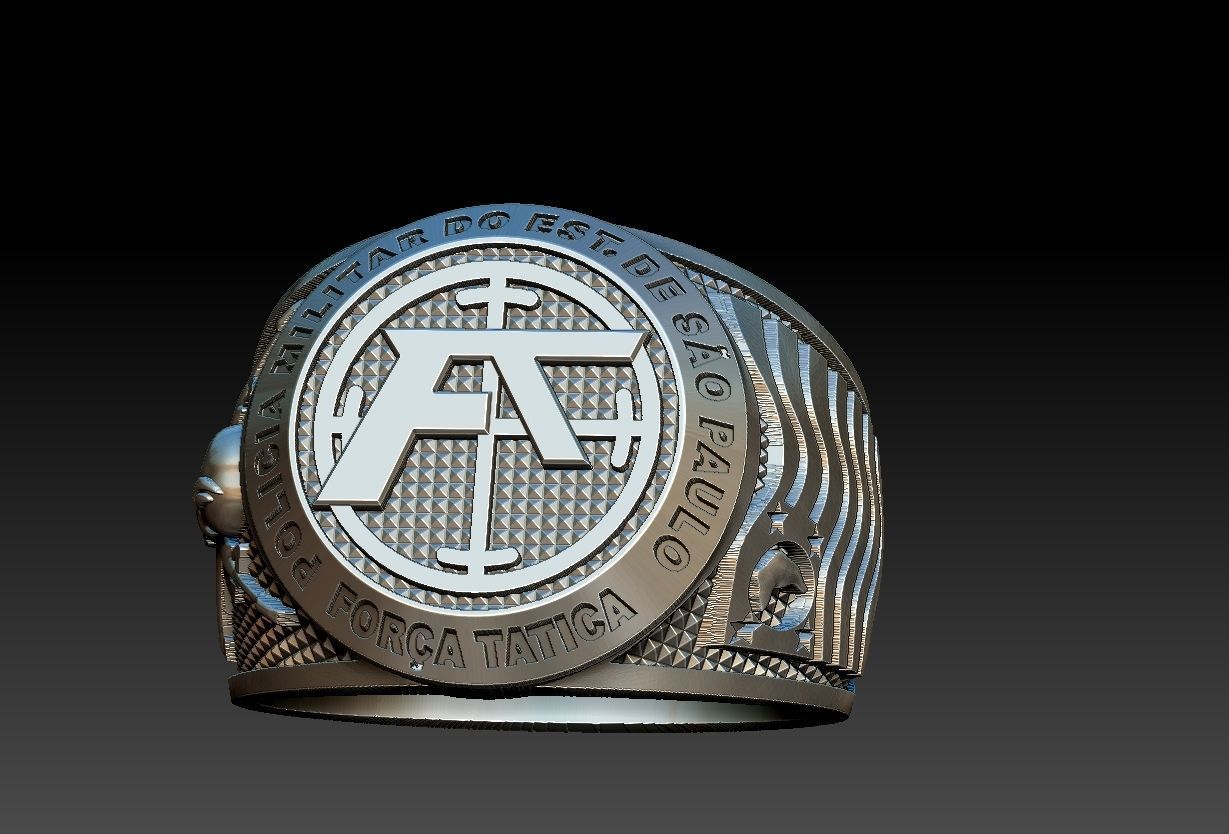 Policia Militar de Sao Paulo - Forca Tatica Ring 3D print model_10