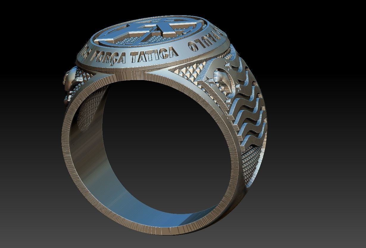Policia Militar de Sao Paulo - Forca Tatica Ring 3D print model_7