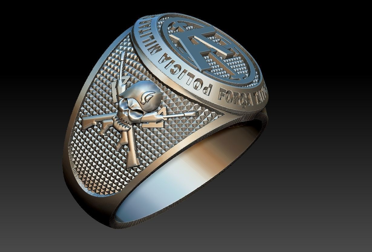 Policia Militar de Sao Paulo - Forca Tatica Ring 3D print model_2