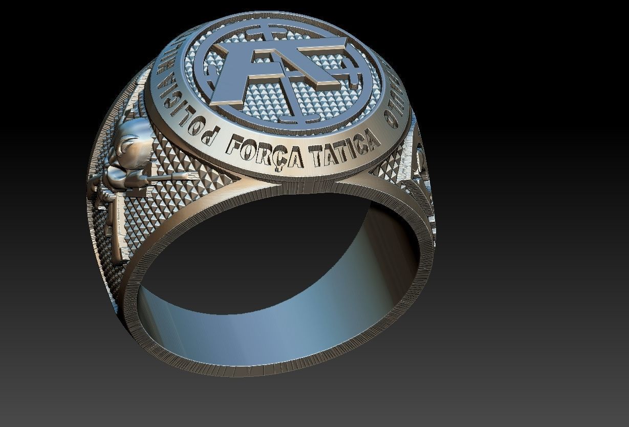 Policia Militar de Sao Paulo - Forca Tatica Ring 3D print model_8