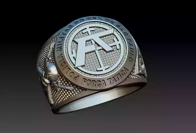 Policia Militar de Sao Paulo - Forca Tatica Ring 3D print model