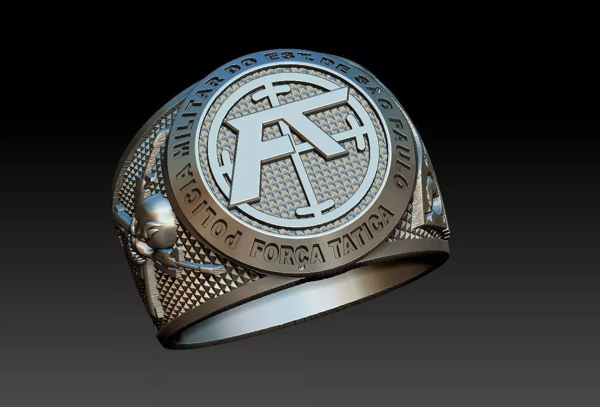 Policia Militar de Sao Paulo - Forca Tatica Ring 3D print model_0