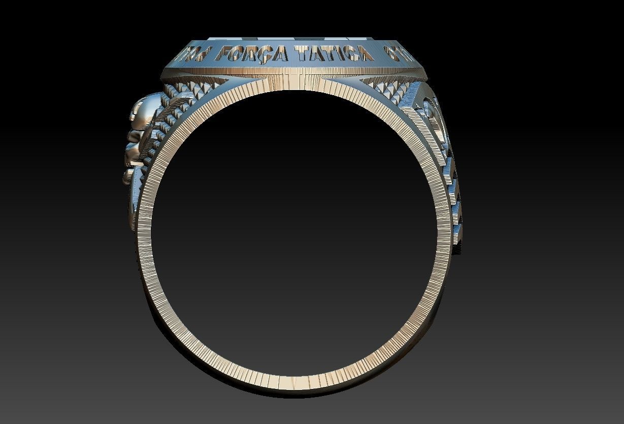 Policia Militar de Sao Paulo - Forca Tatica Ring 3D print model_13