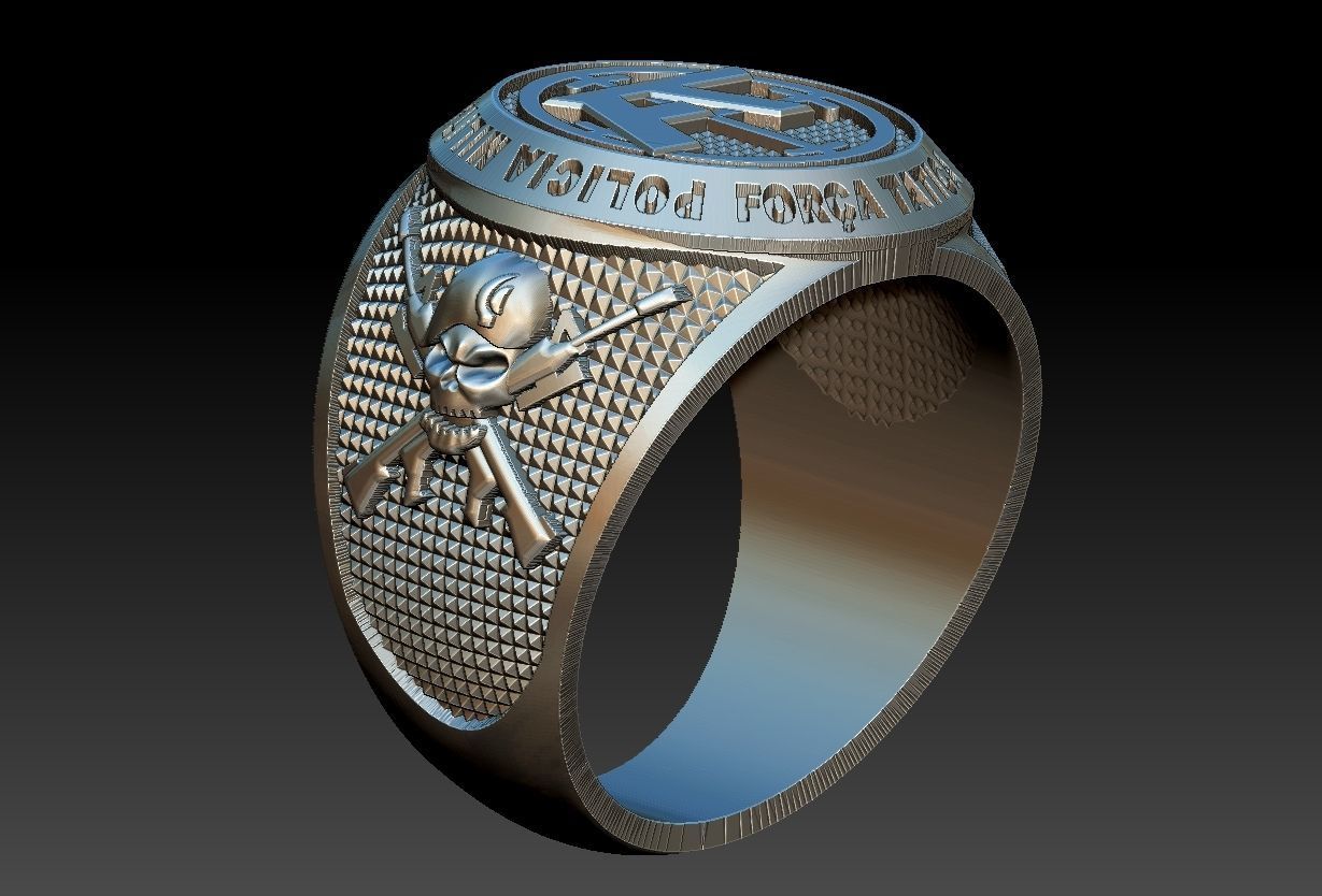 Policia Militar de Sao Paulo - Forca Tatica Ring 3D print model_14
