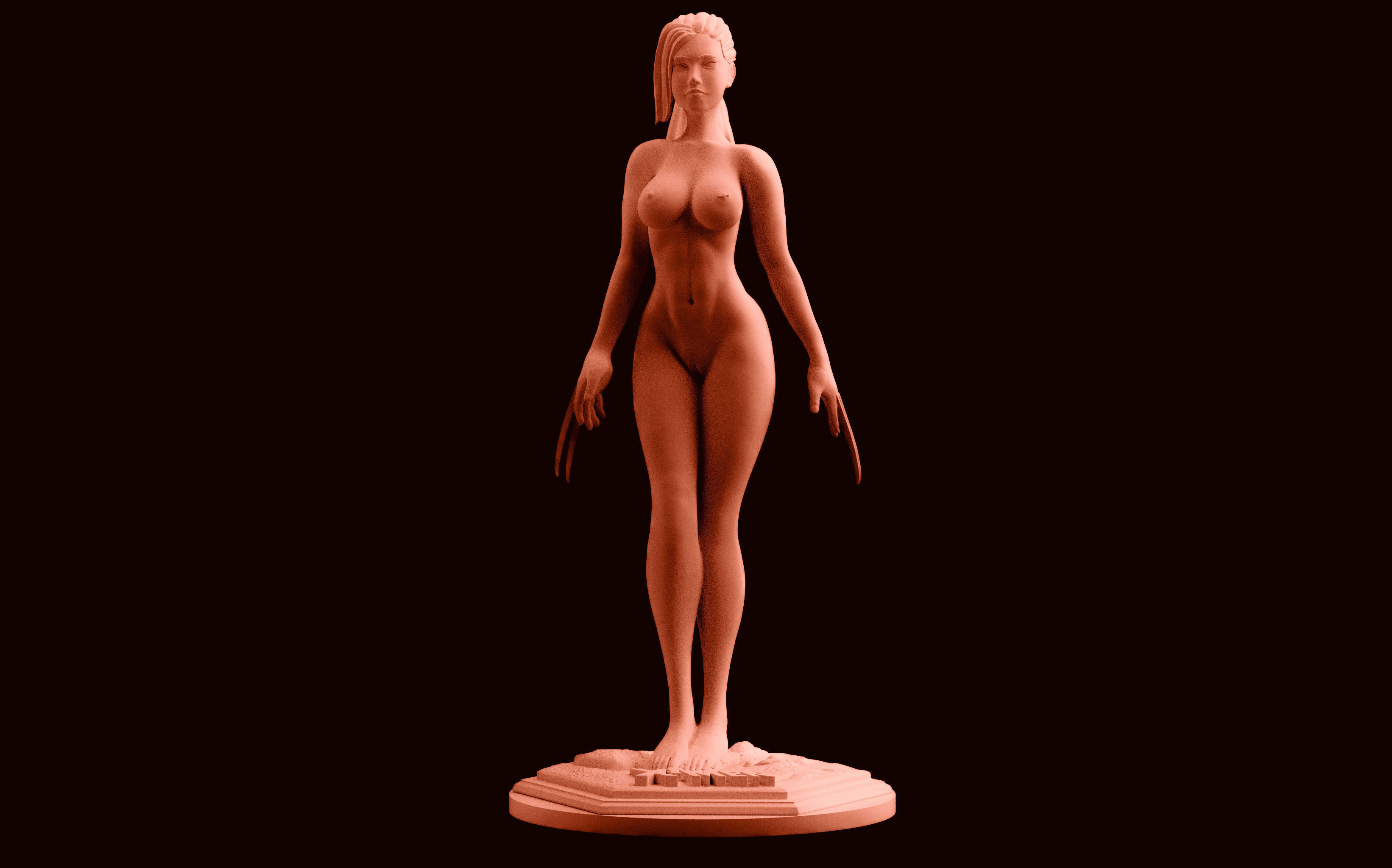 X-Men X-23 Femme Fatale Statue 3D print model_3