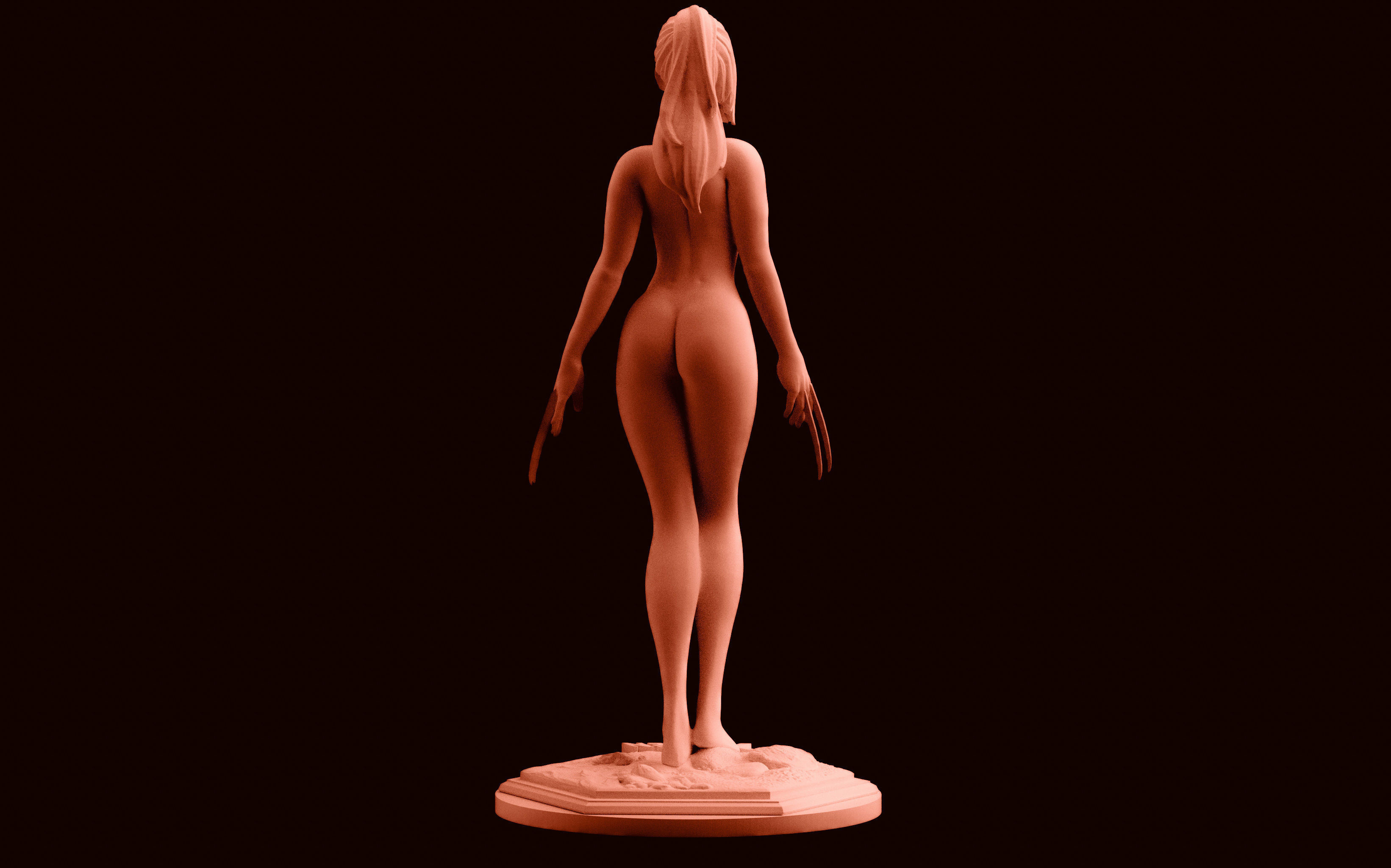 X-Men X-23 Femme Fatale Statue 3D print model_5