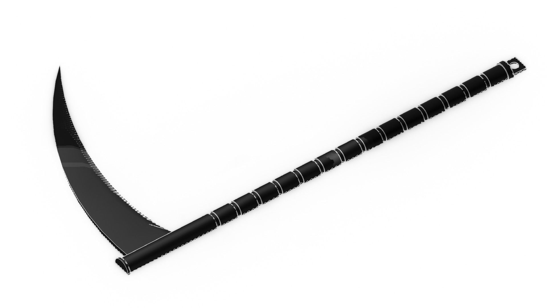 kama weapon 3d print  3D print model_4