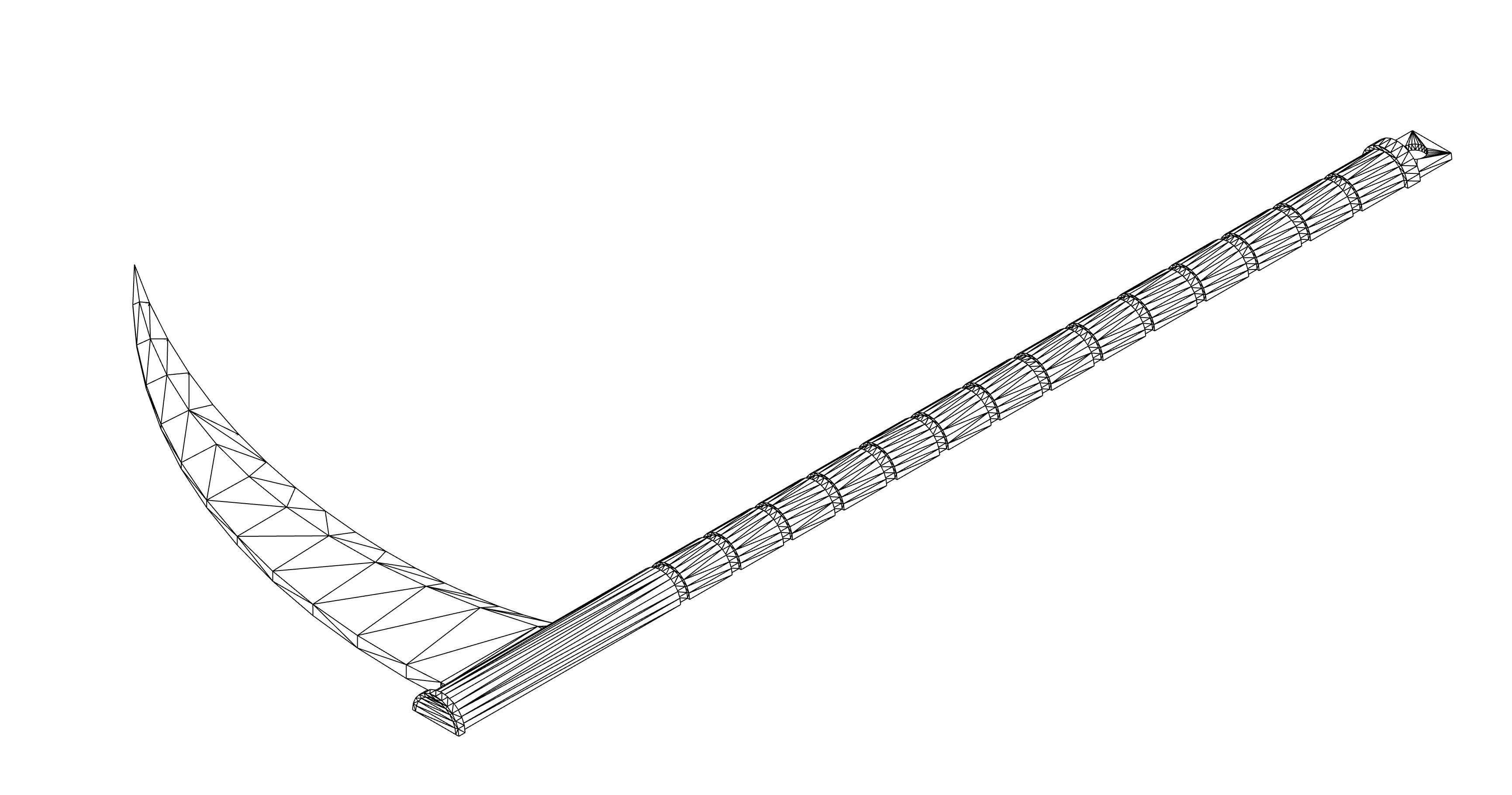 kama weapon 3d print  3D print model_6