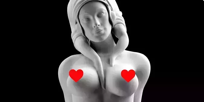 Star Wars Twilek Dancer Nude Bust 3D print model