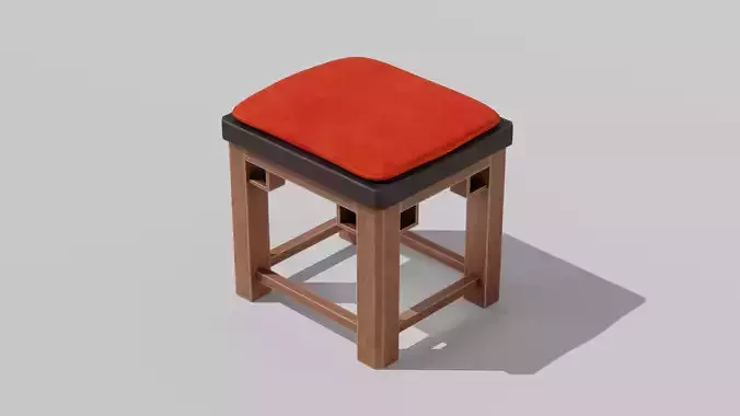 Japanese Furniture Kit - stool with pillow
