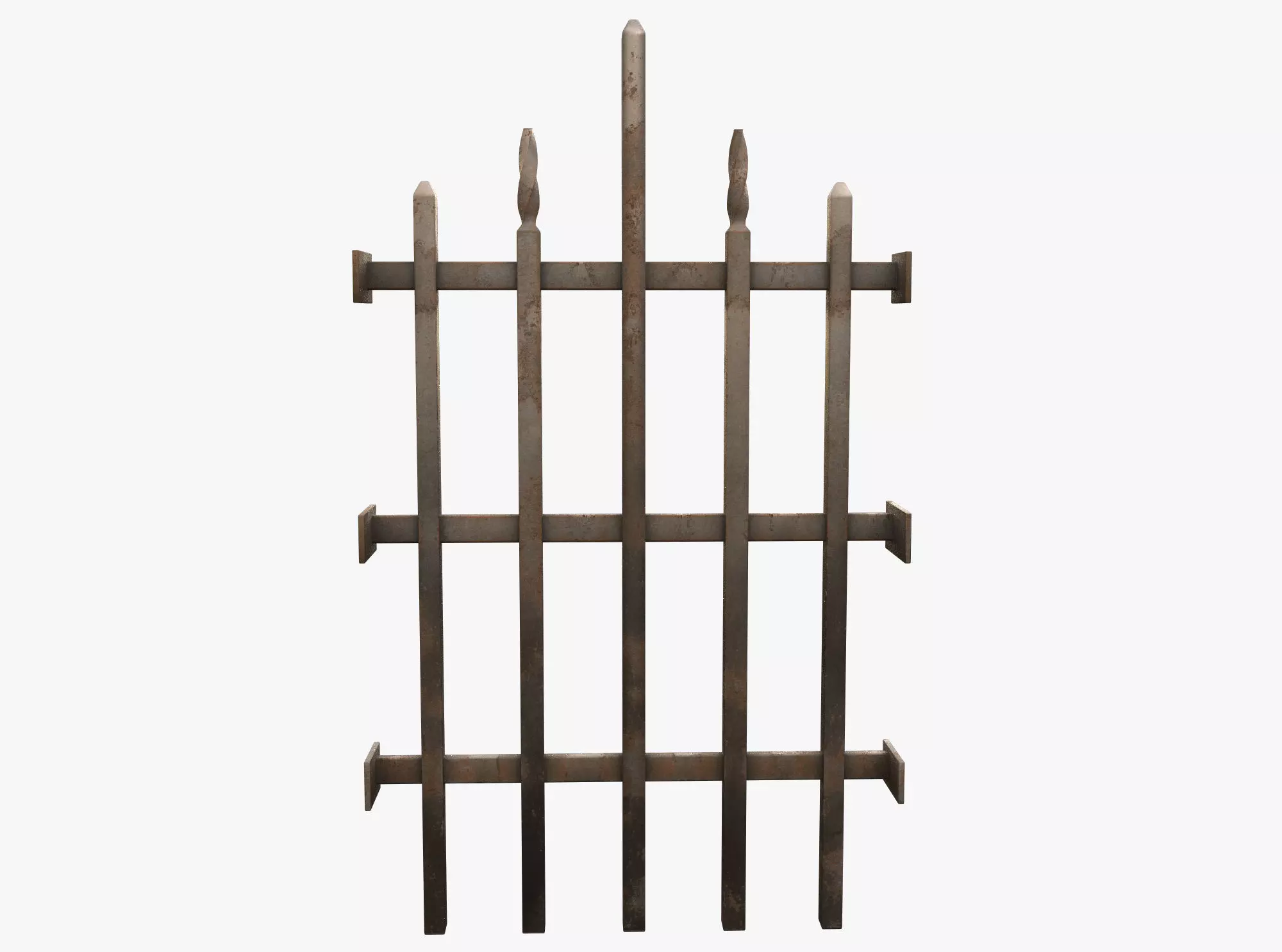 Medieval window Low-poly 3D model_0