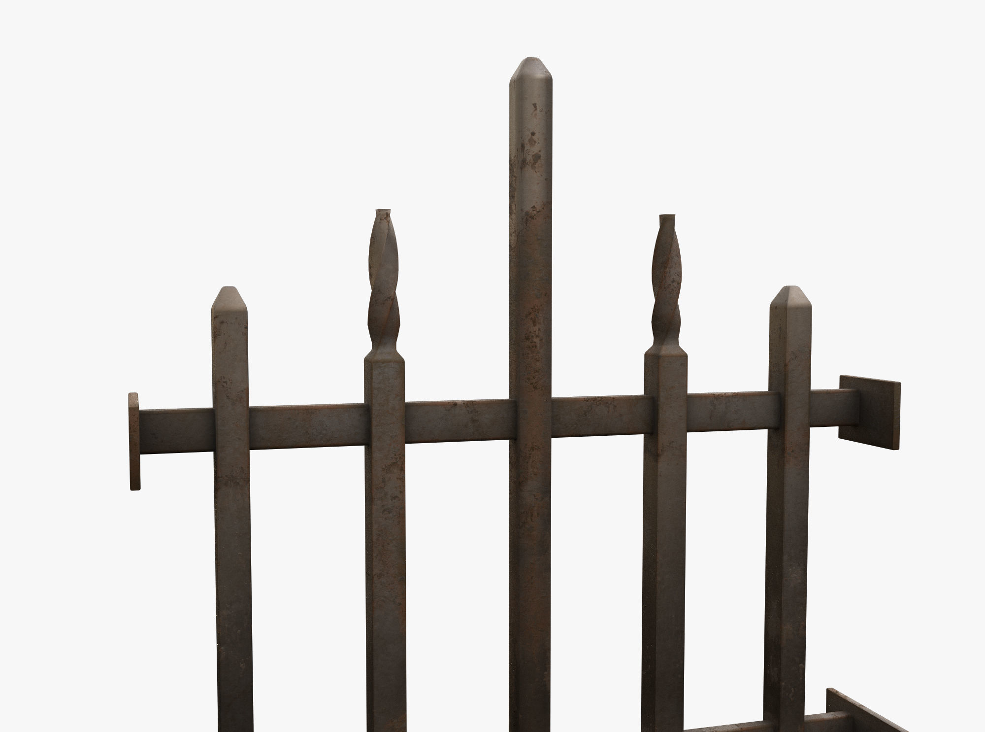 Medieval window Low-poly 3D model_2