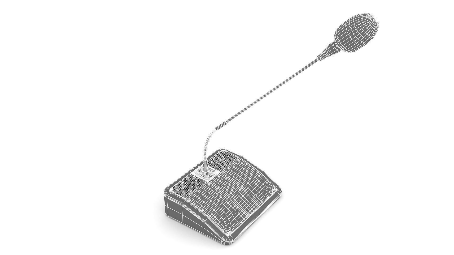 Conference System Microphone 3D model_10