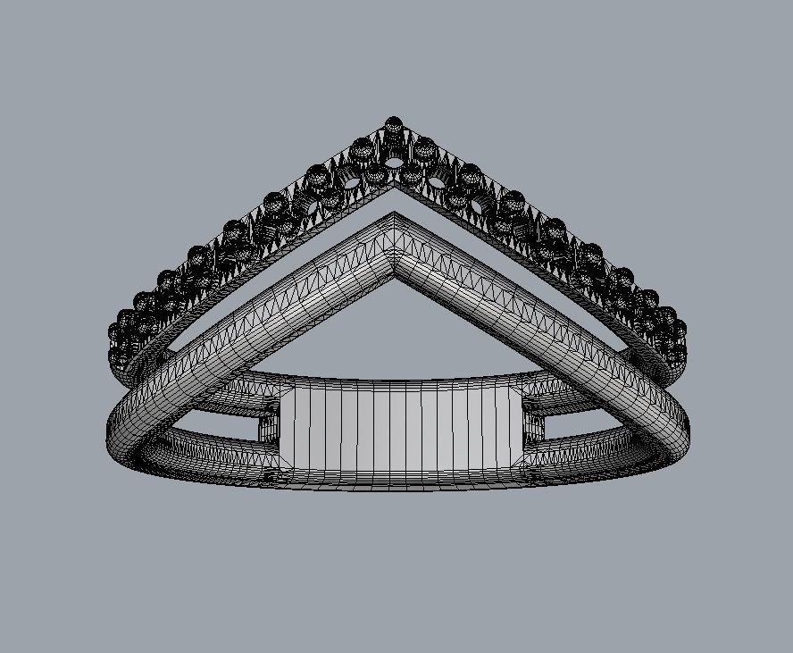 Double Ring 3D print model_10