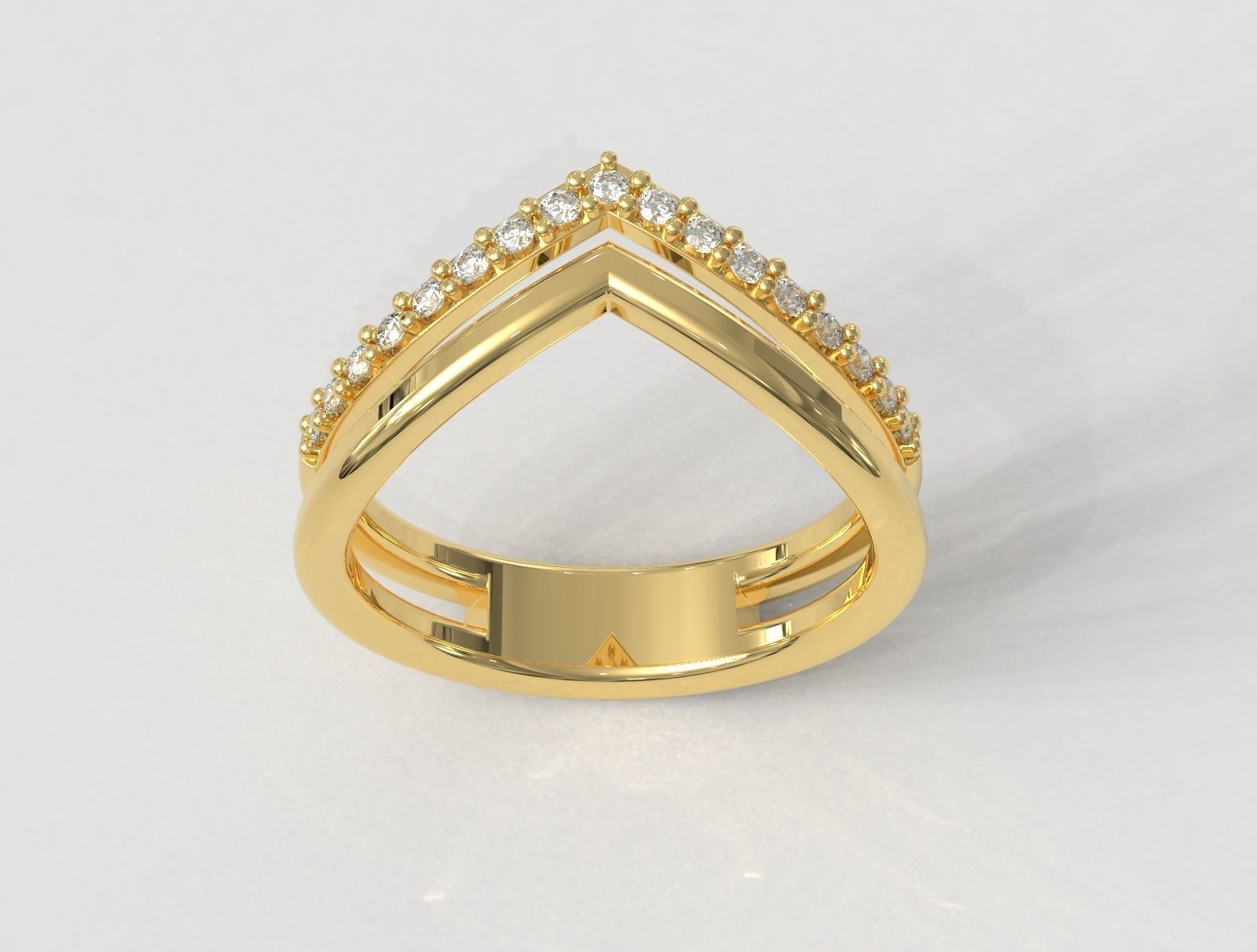 Double Ring 3D print model_4