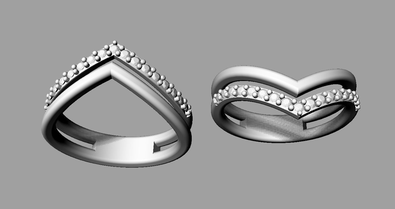 Double Ring 3D print model_13