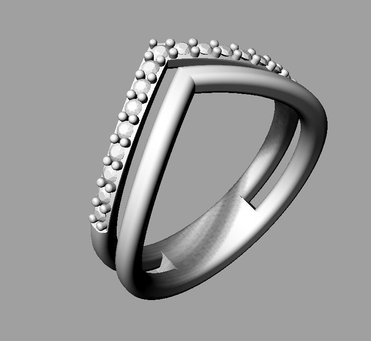 Double Ring 3D print model_12