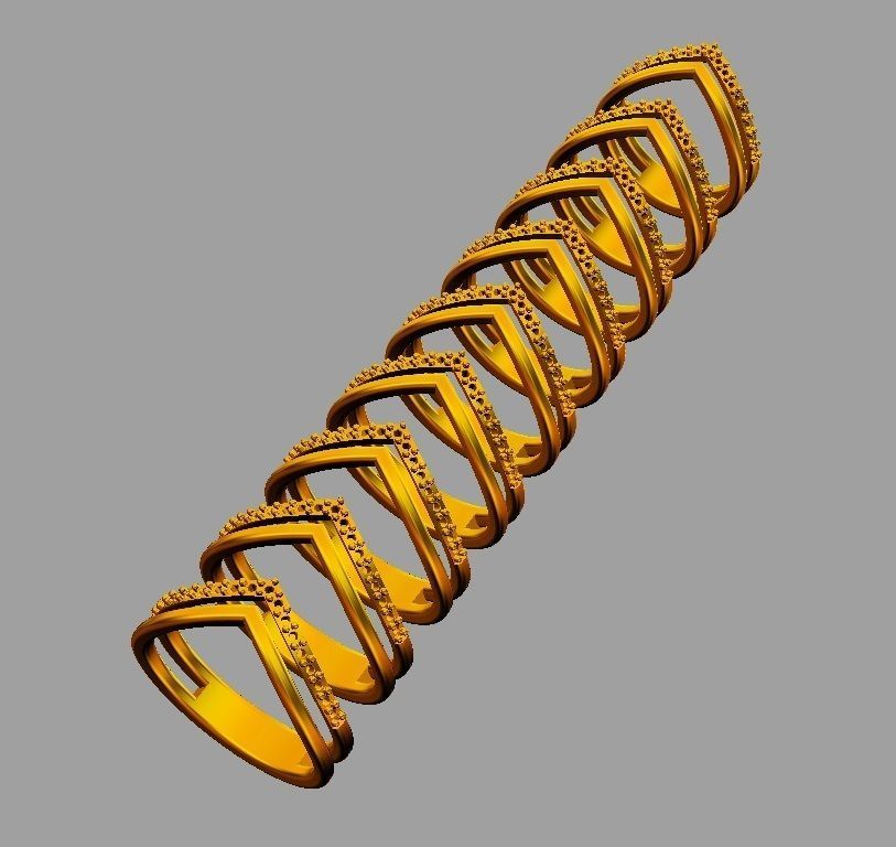 Double Ring 3D print model_7