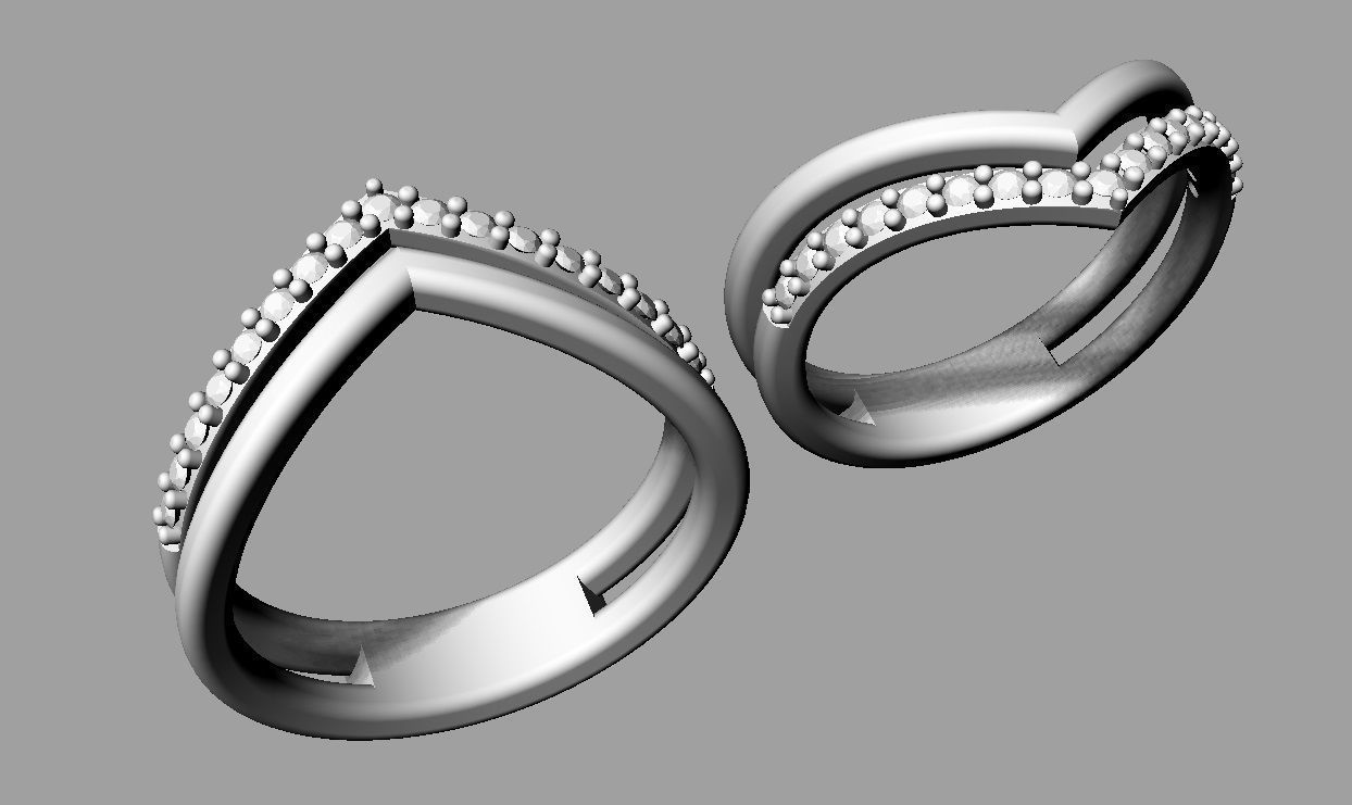 Double Ring 3D print model_14
