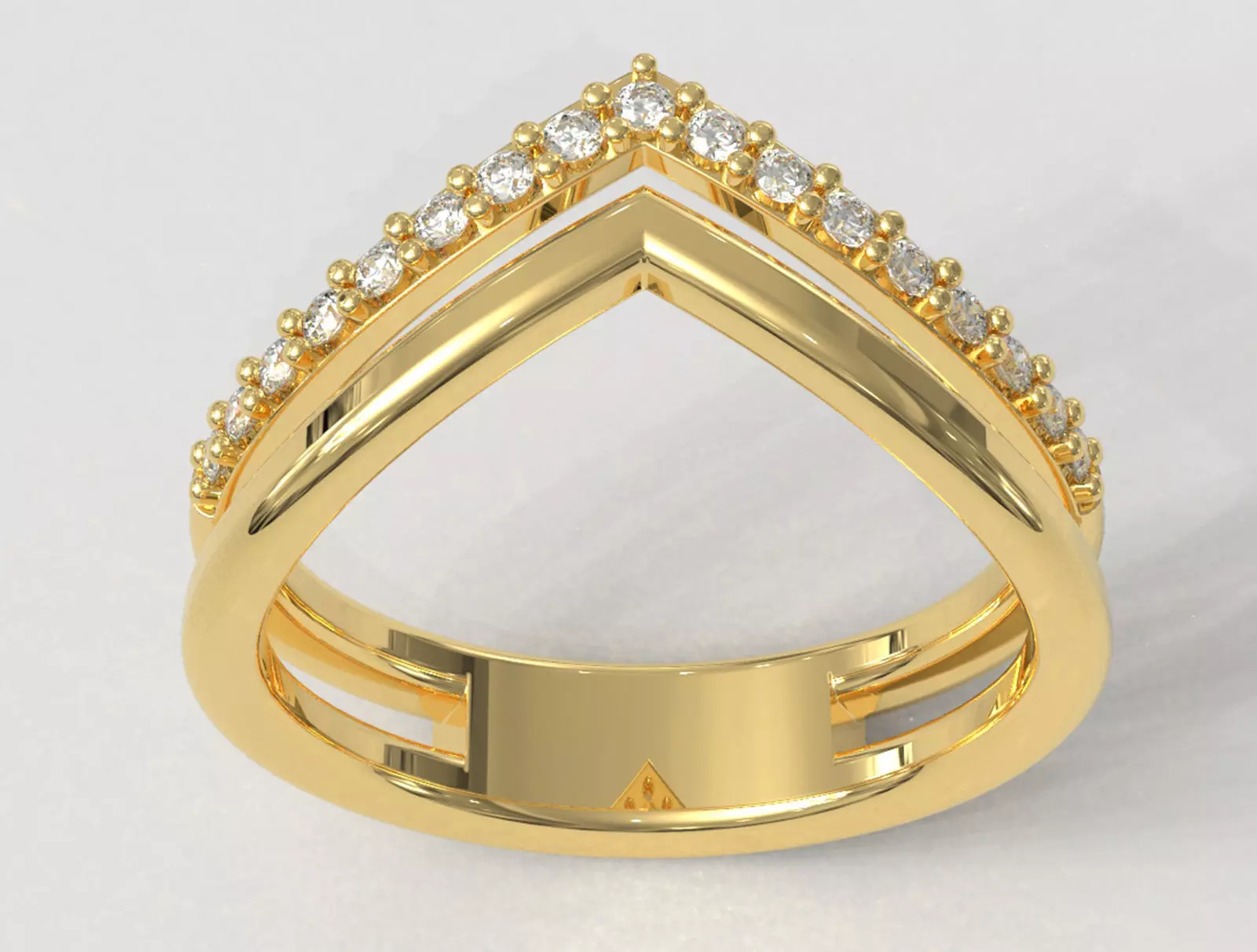 Double Ring 3D print model_0