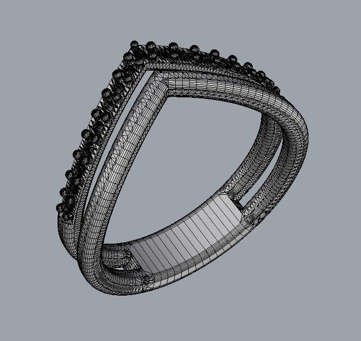 Double Ring 3D print model_9