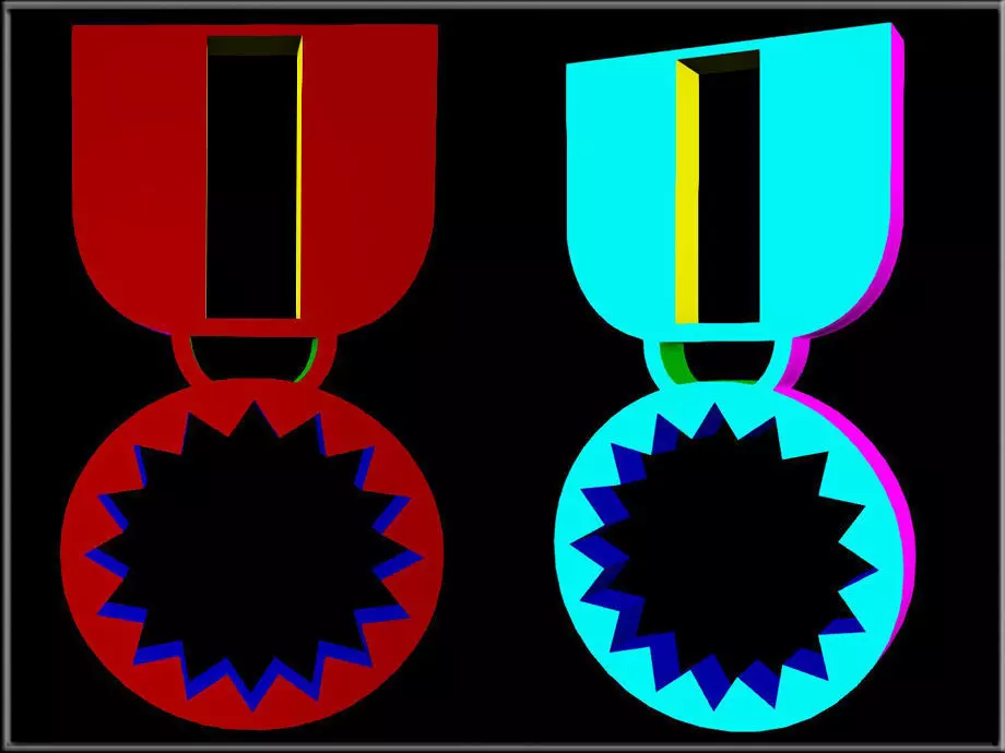 MEDAL medals of honor Low-poly 3D model_0