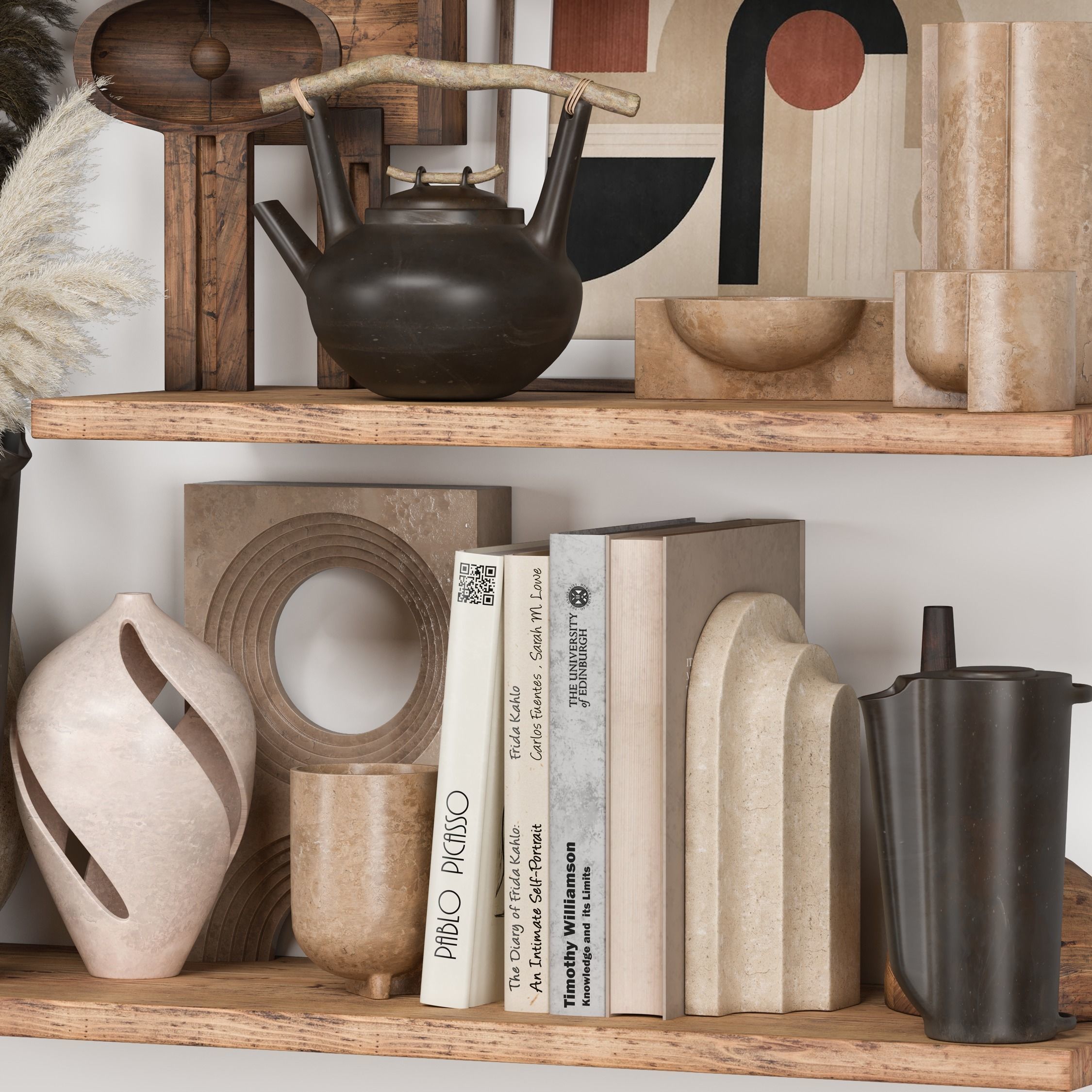 Decorative Set Rustic style 08 3D model_3