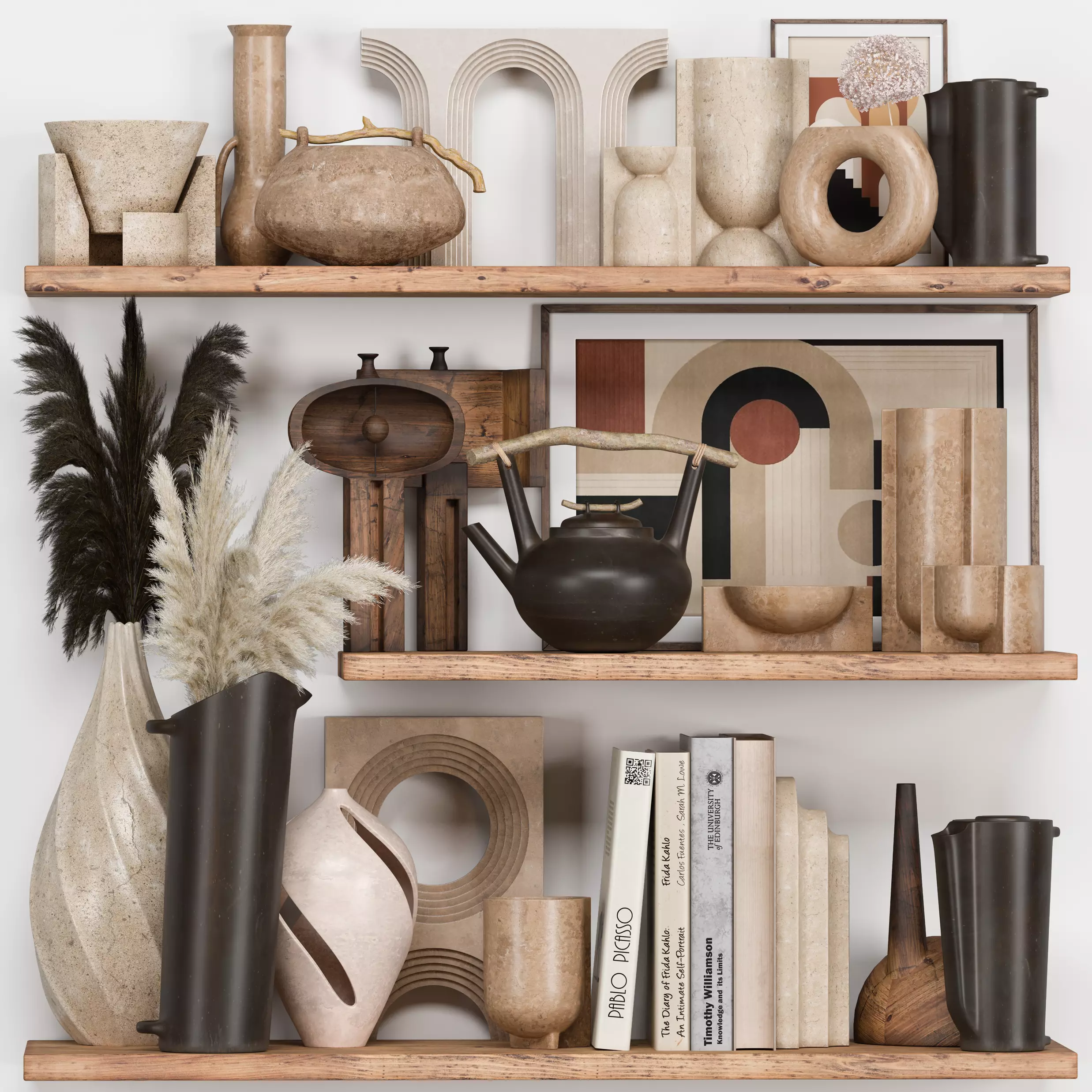 Decorative Set Rustic style 08 3D model_0