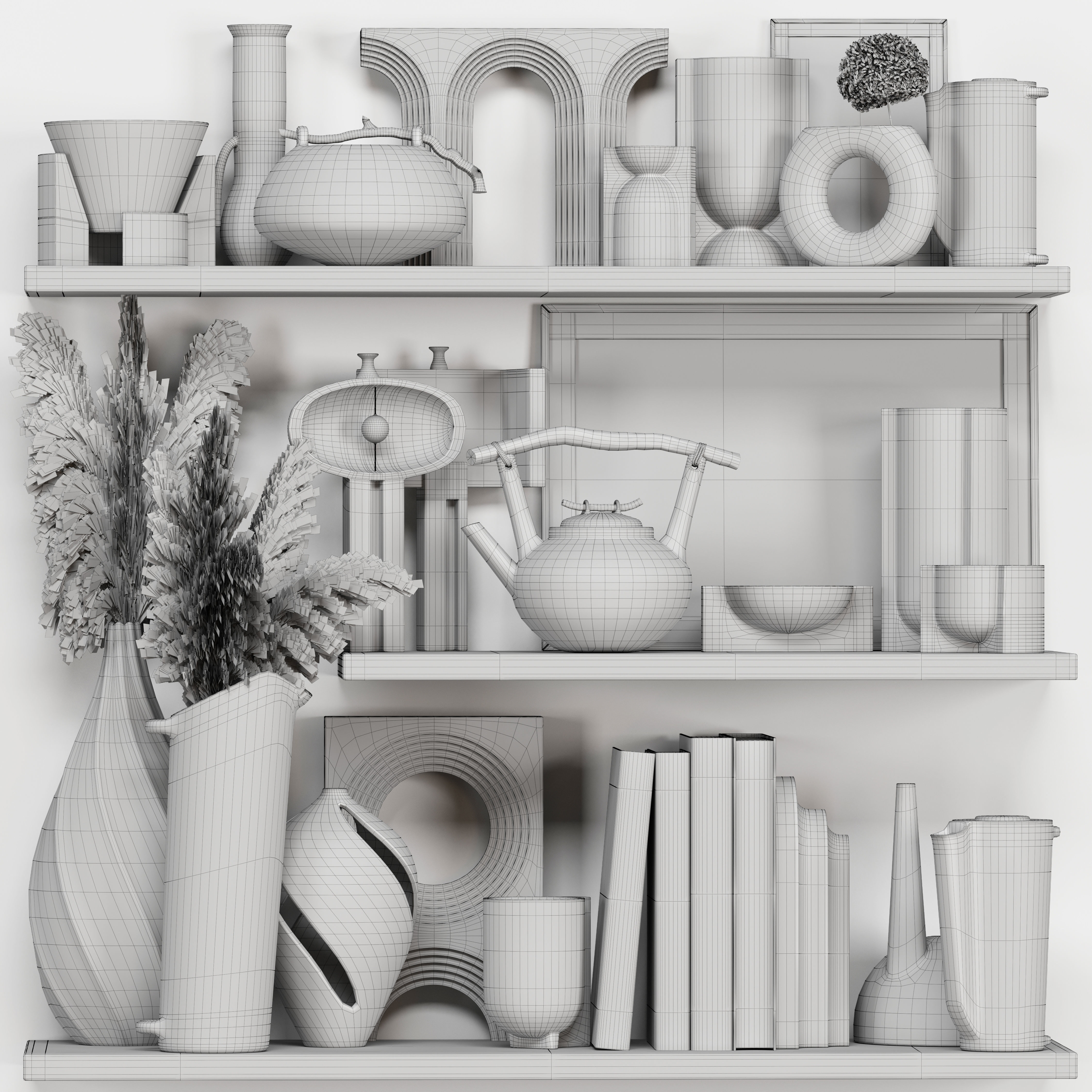 Decorative Set Rustic style 08 3D model_4