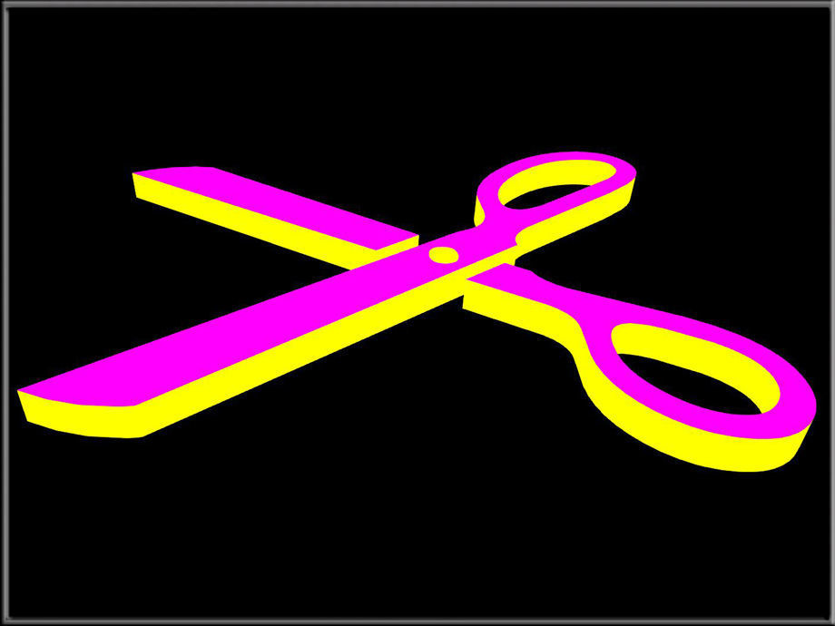 SCISSORS pair of Low-poly 3D model_4