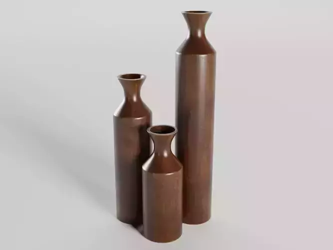 Wooden Decor Vase