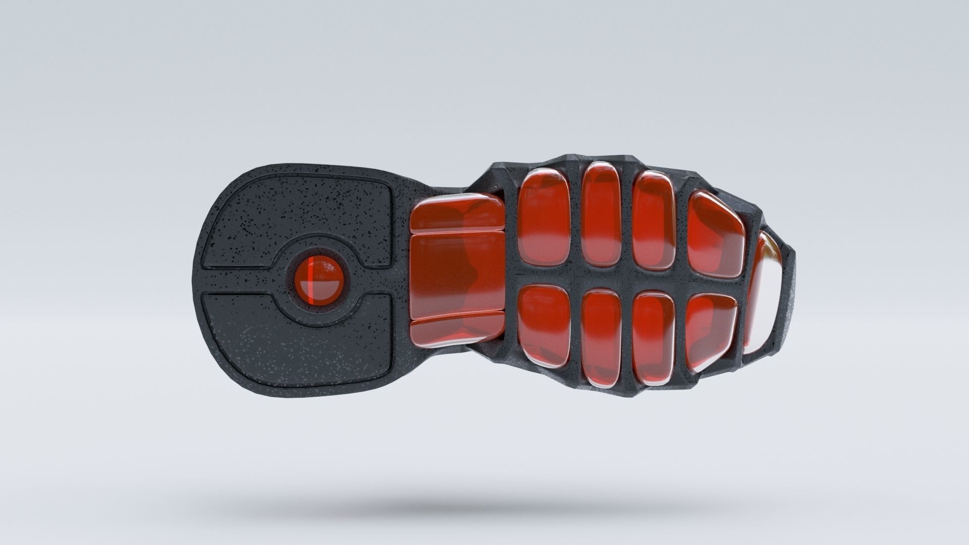 Sneakers sneaker with claws Low-poly 3D model_9