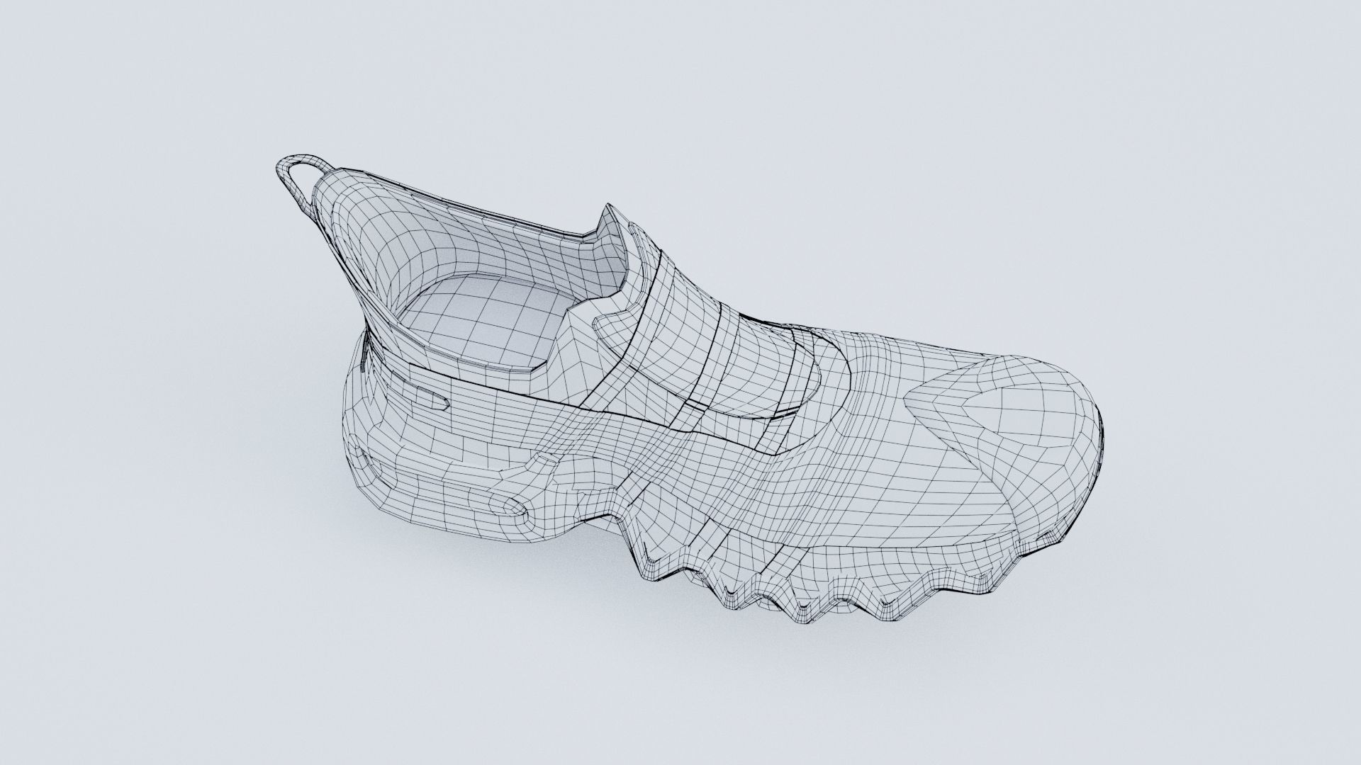 Sneakers sneaker with claws Low-poly 3D model_11