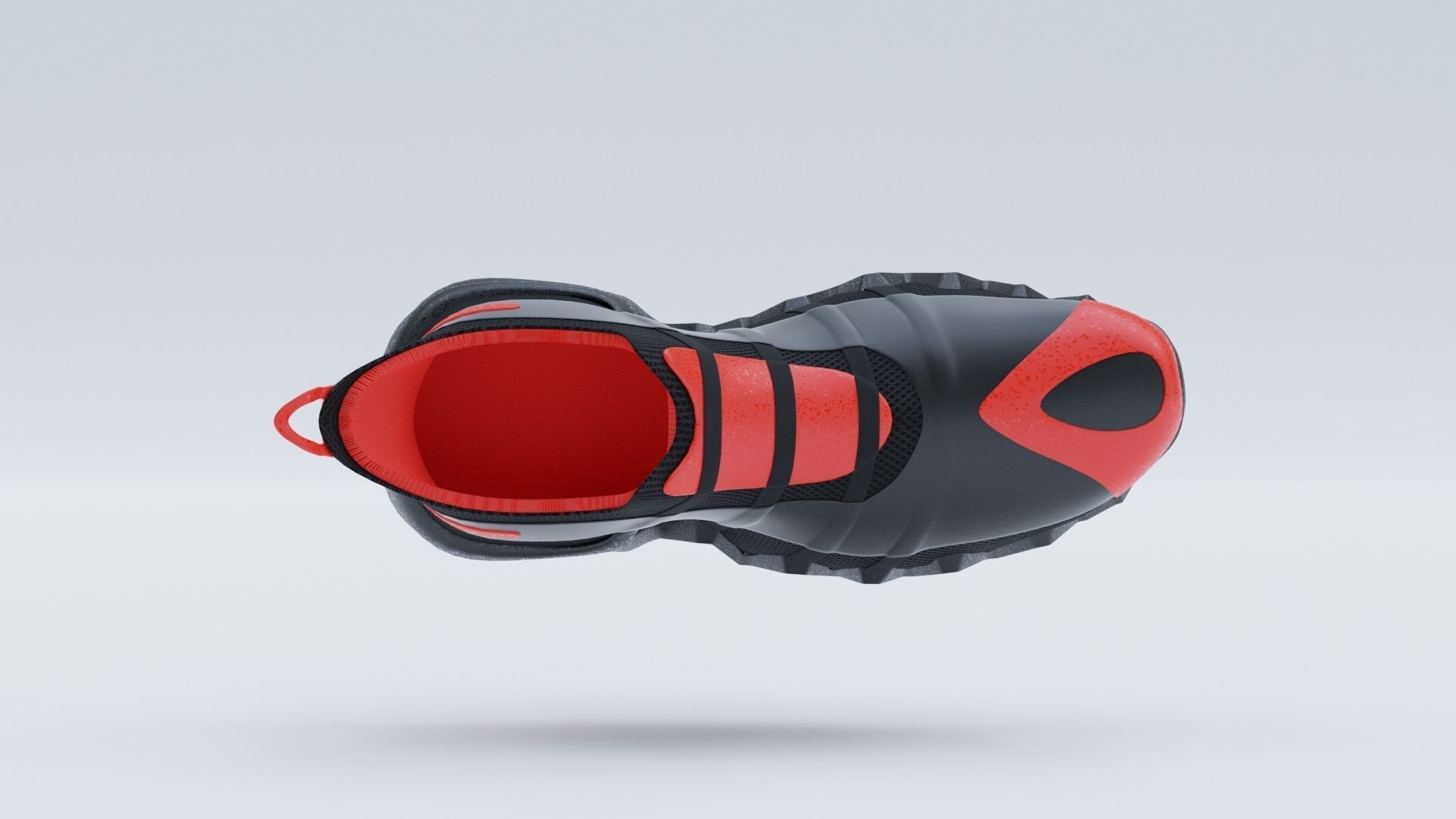 Sneakers sneaker with claws Low-poly 3D model_6